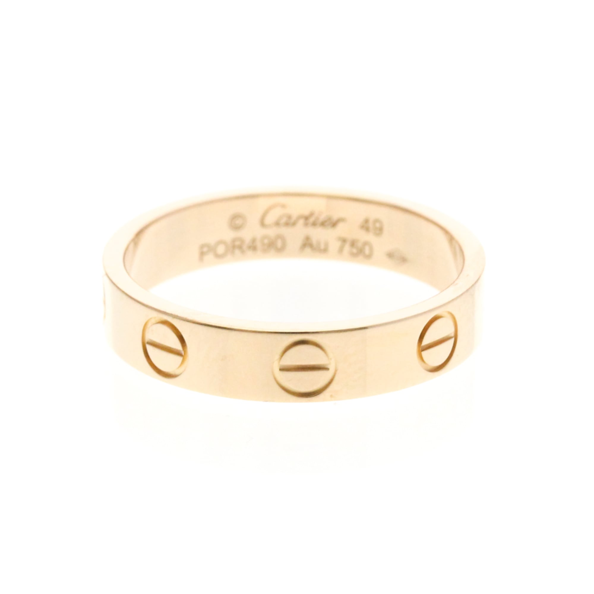 カルティエ(Cartier) ミニラブ リング K18ピンクゴールド(K18PG) ファッション 無し リング ピンクゴールド(PG)【中古】
