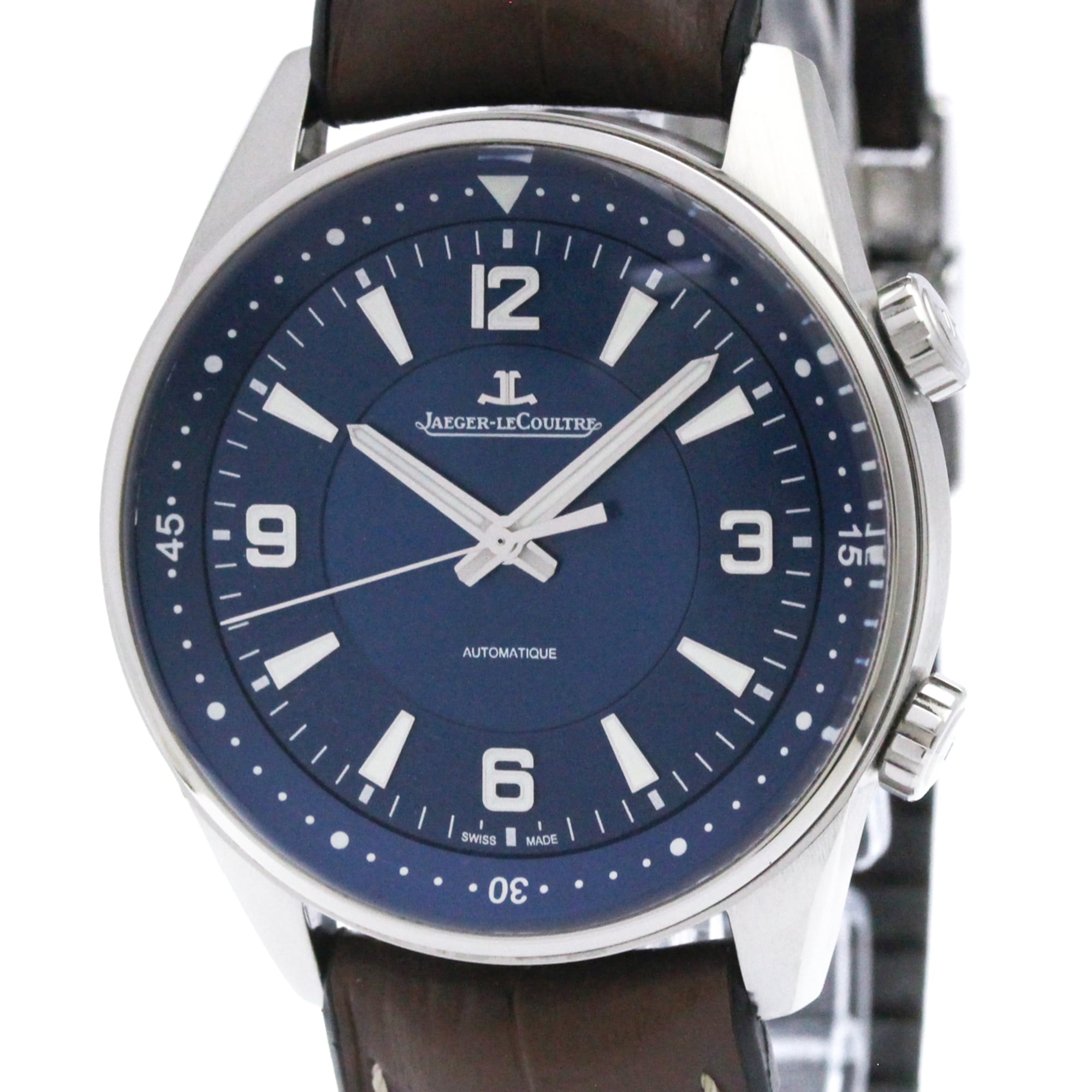 ジャガー・ルクルト (JAEGER-LECOULTRE) ポラリス ステンレススチール レザー 自動巻き メンズ 時計 Q9008480 (外装仕上げ済み)【中古】