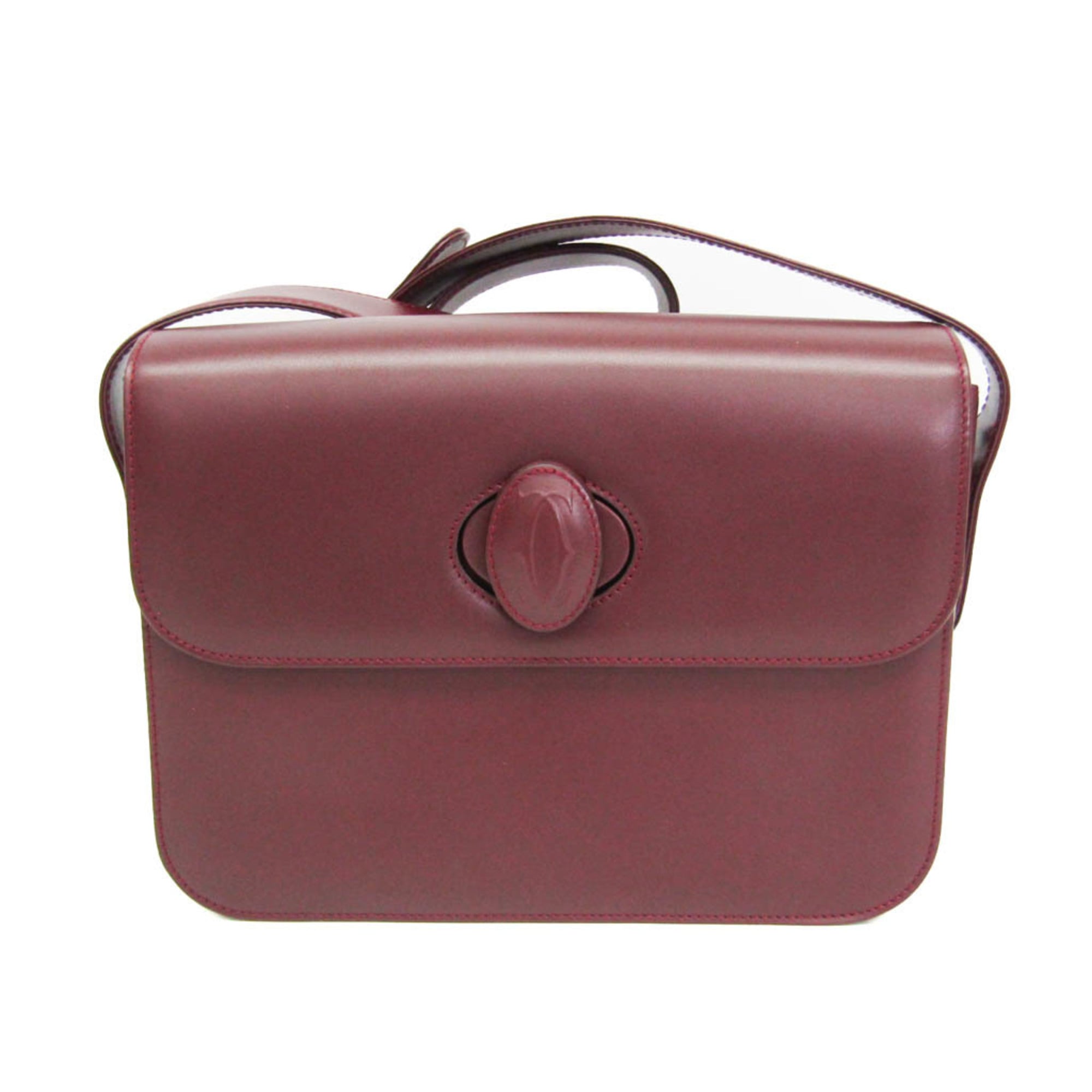 Rakuten - カルティエ(Cartier) マスト レディース レザー ショルダーバッグ ボルドー【中古】