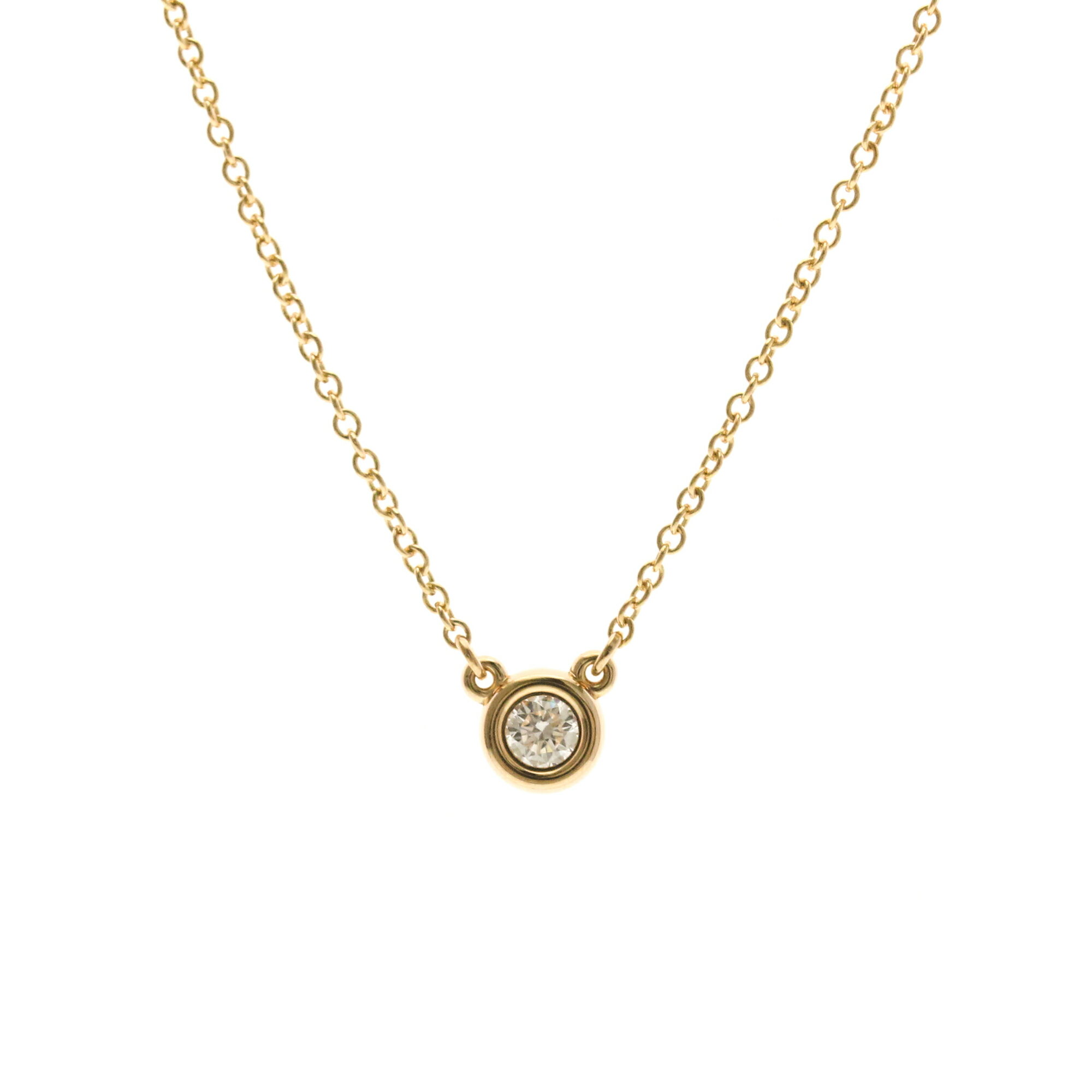 Tiffany & Co. Diamond by the Yard K18 Pink Gold (K18PG) Diamond Men's/Women's Fashion Necklace (Pink Gold (PG)) [Used]