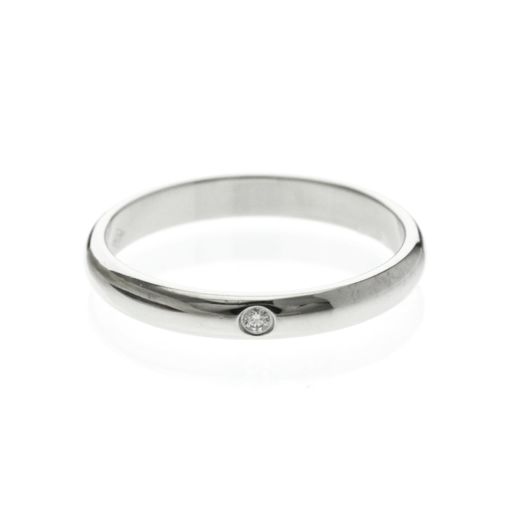 カルティエ(Cartier) 1895ウェディングバンドリング 1P ダイヤモンド プラチナ ファッション ダイヤモンド バンドリング シルバー【中古】