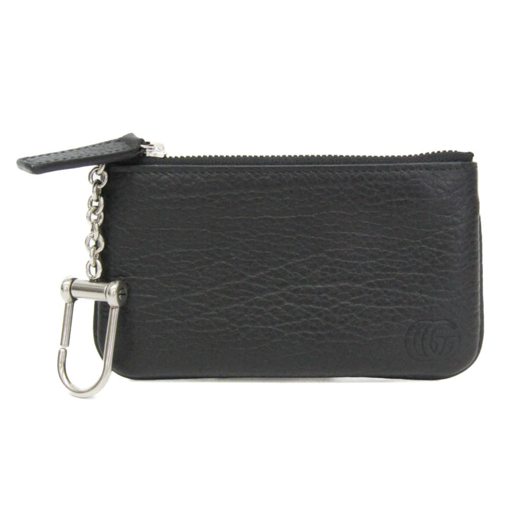 GUCCI - グッチ(Gucci) GGランニング 795330 メンズ レザー 小銭入れ・コインケース ブラック【中古】
