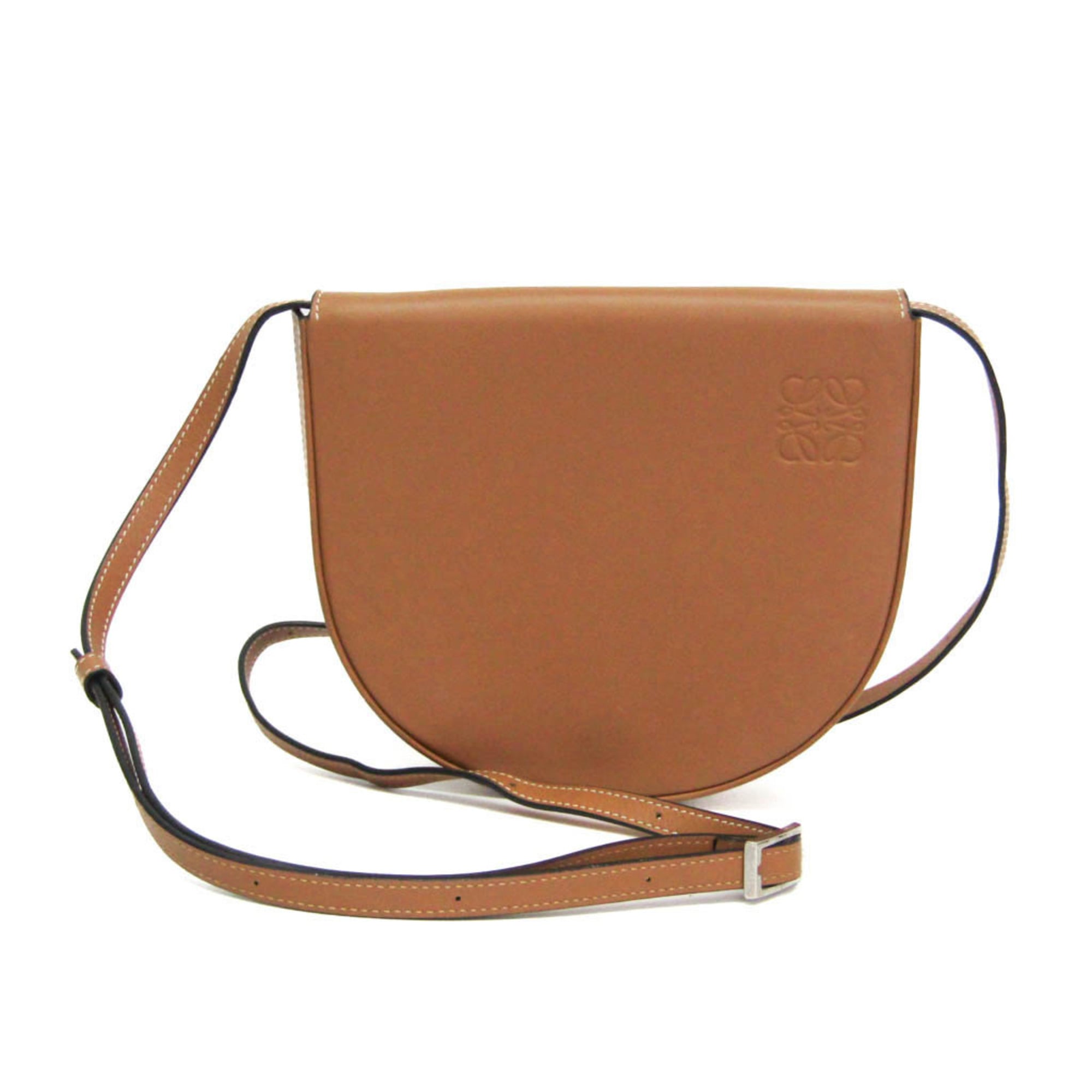 Rakuten - ロエベ(Loewe) ヒールポーチ レディース レザー ショルダーバッグ ライトブラウン【中古】