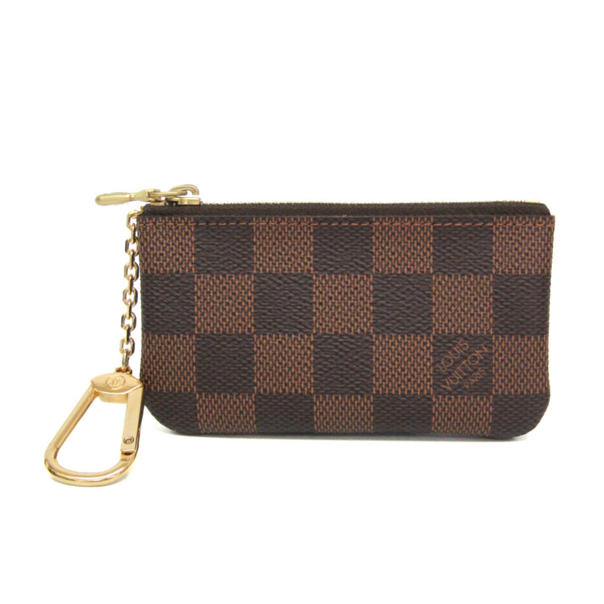 Rakuten - ルイ・ヴィトン(Louis Vuitton) ダミエ ポシェット クレ N62658 メンズ,レディース ダミエキャンバス 小銭入れ・コインケース ブラウン,エベヌ【中古】