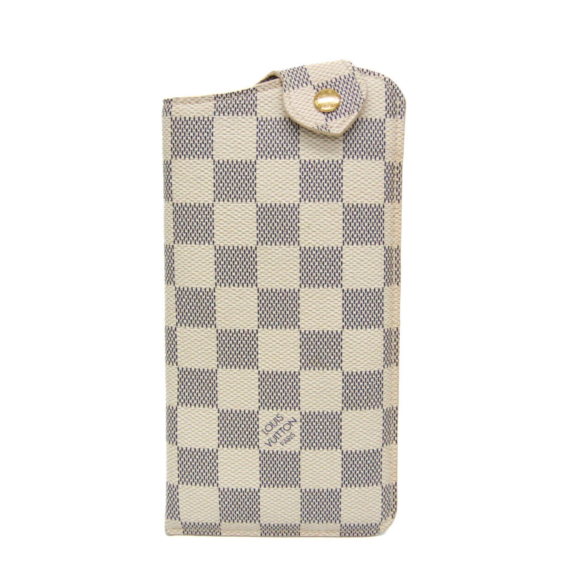 ルイ・ヴィトン(Louis Vuitton) ダミエアズール エテュイリュネットMM N60025 メガネケース(ソフトケース), ダミエ・アズール【中古】
