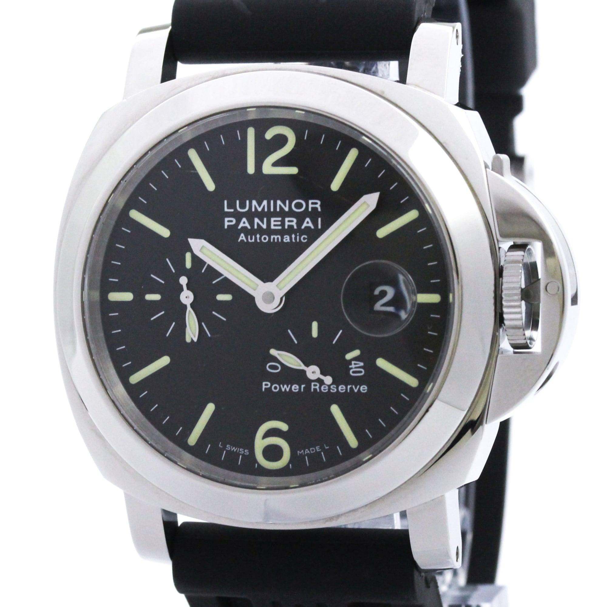 Rakuten - パネライ (PANERAI) ルミノール パワーリザーブ ステンレススチール ラバー 自動巻き メンズ 時計 PAM00090 Polished【中古】