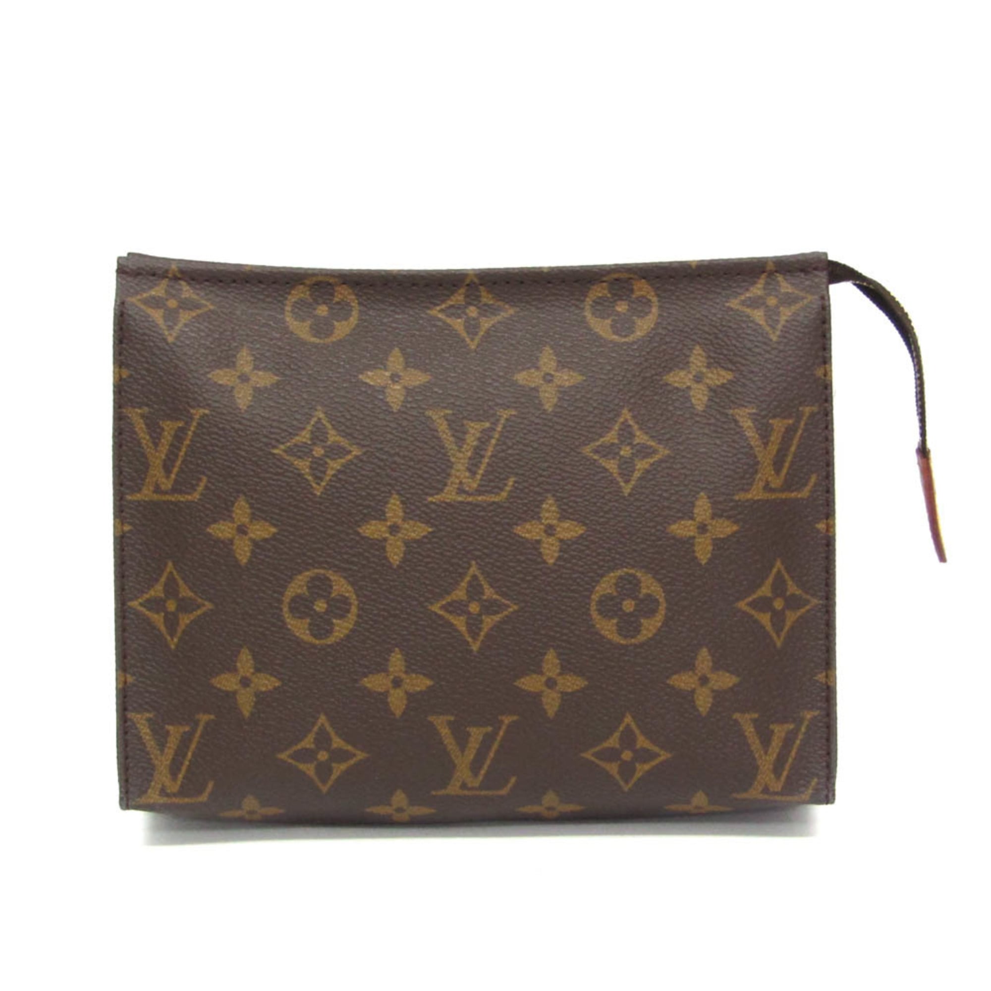 Rakuten - ルイ・ヴィトン(Louis Vuitton) モノグラム ポシェット・トワレット19 M47544 レディース,メンズ ポーチ ブラウン【中古】