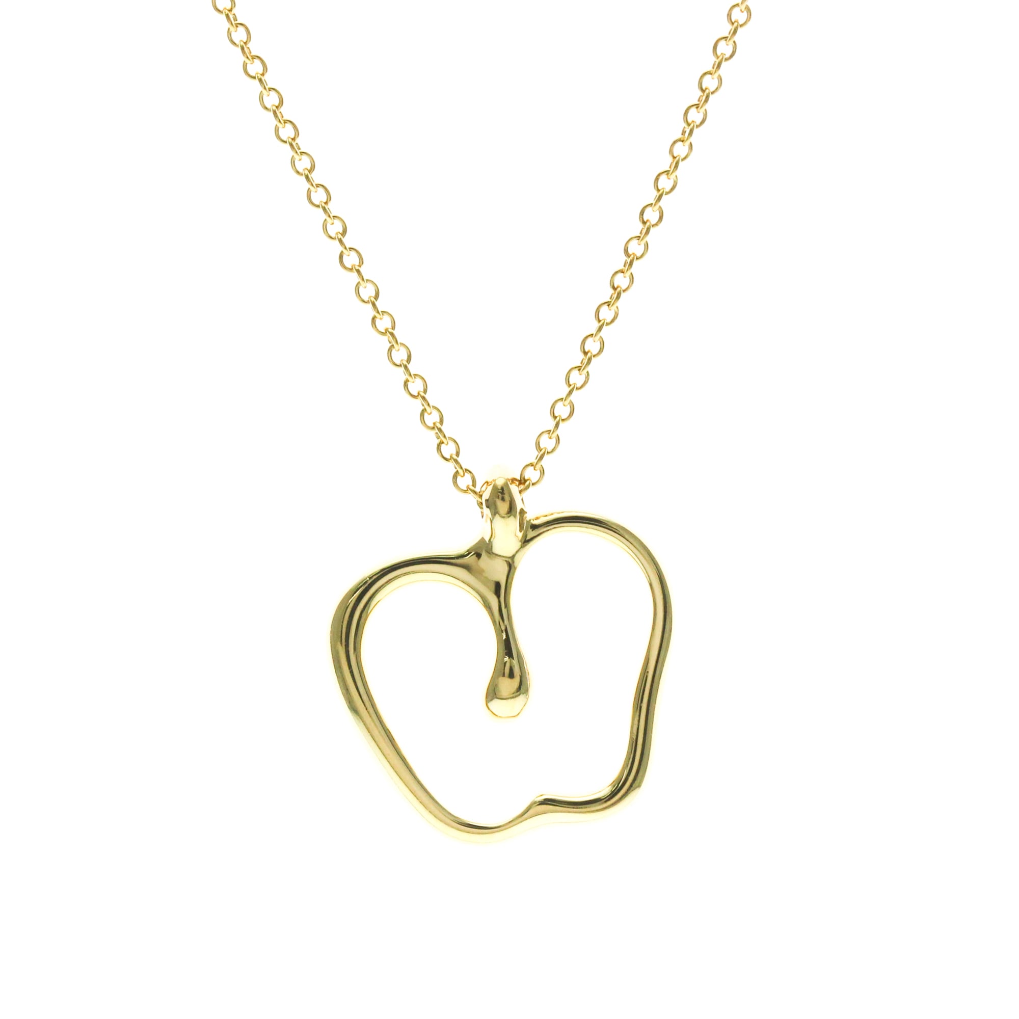 Rakuten - ティファニー(Tiffany) アップル K18イエローゴールド(K18YG) 無し メンズ,レディース ファッション ネックレス (ゴールド)【中古】