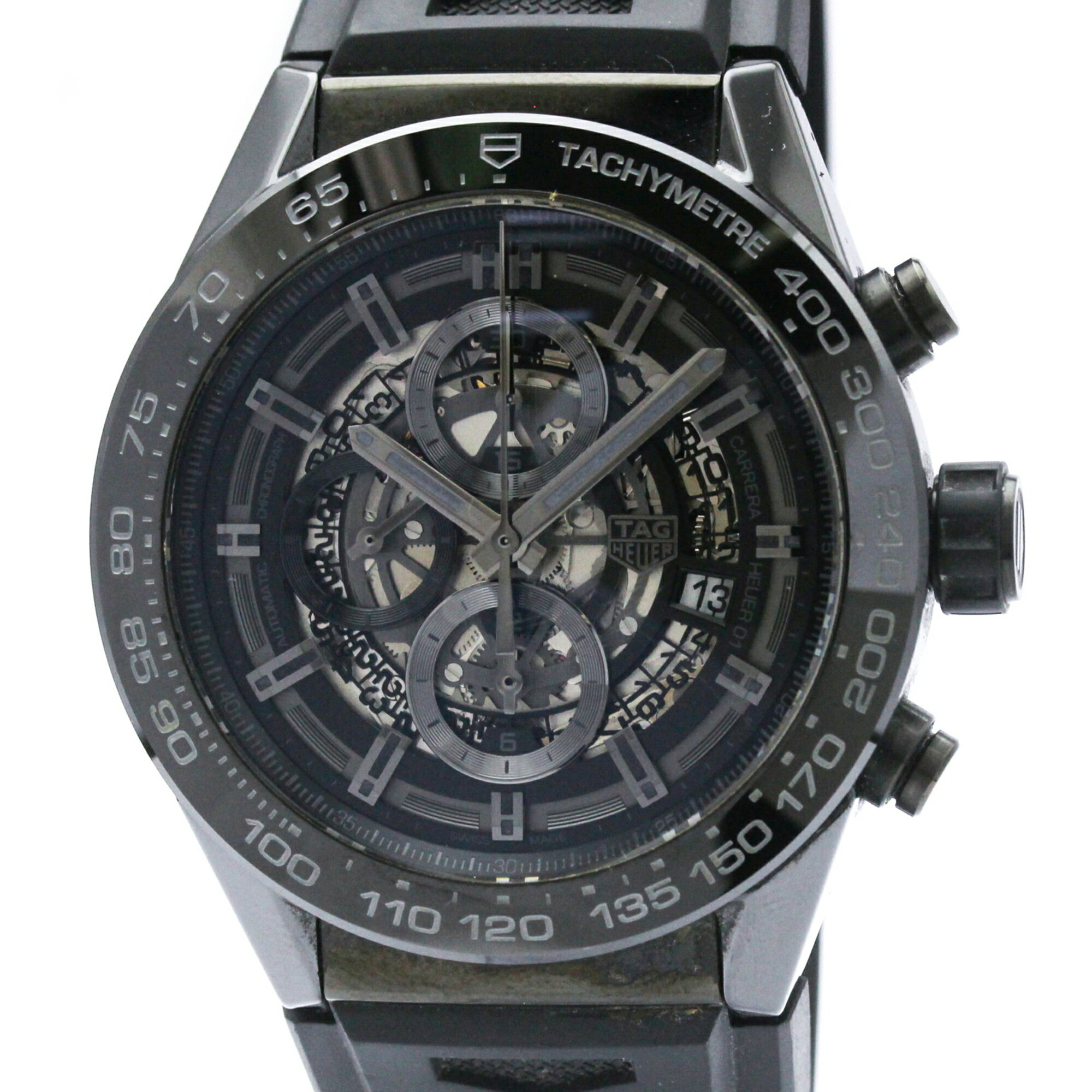 タグホイヤー (TAG HEUER) カレラ キャリバー ホイヤー 01 ステンレススチール ラバー 自動巻き メンズ 時計 CAR2A90【中古】