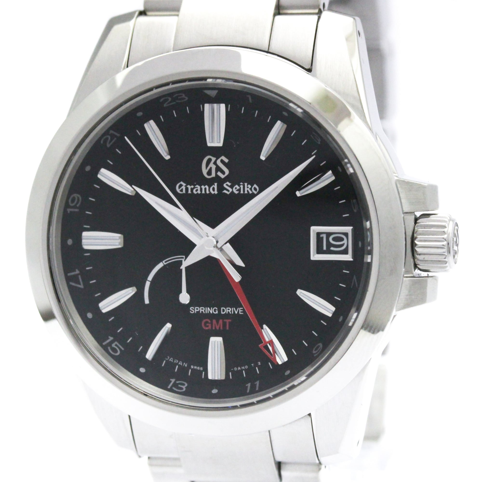 グランドセイコー (GRAND SEIKO) グランドセイコー スプリングドライブ GMT ステンレススチール メンズ 時計 SBGE213(9R66-0AE0) (外装仕上げ済み)【中古】