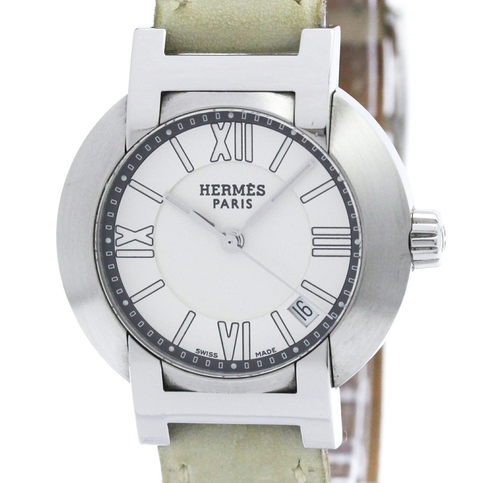 BVLGARI - エルメス (HERMES) ノマード ステンレススチール レザー オートクォーツ レディース 時計 NO1.210 (外装仕上げ済み)【中古】