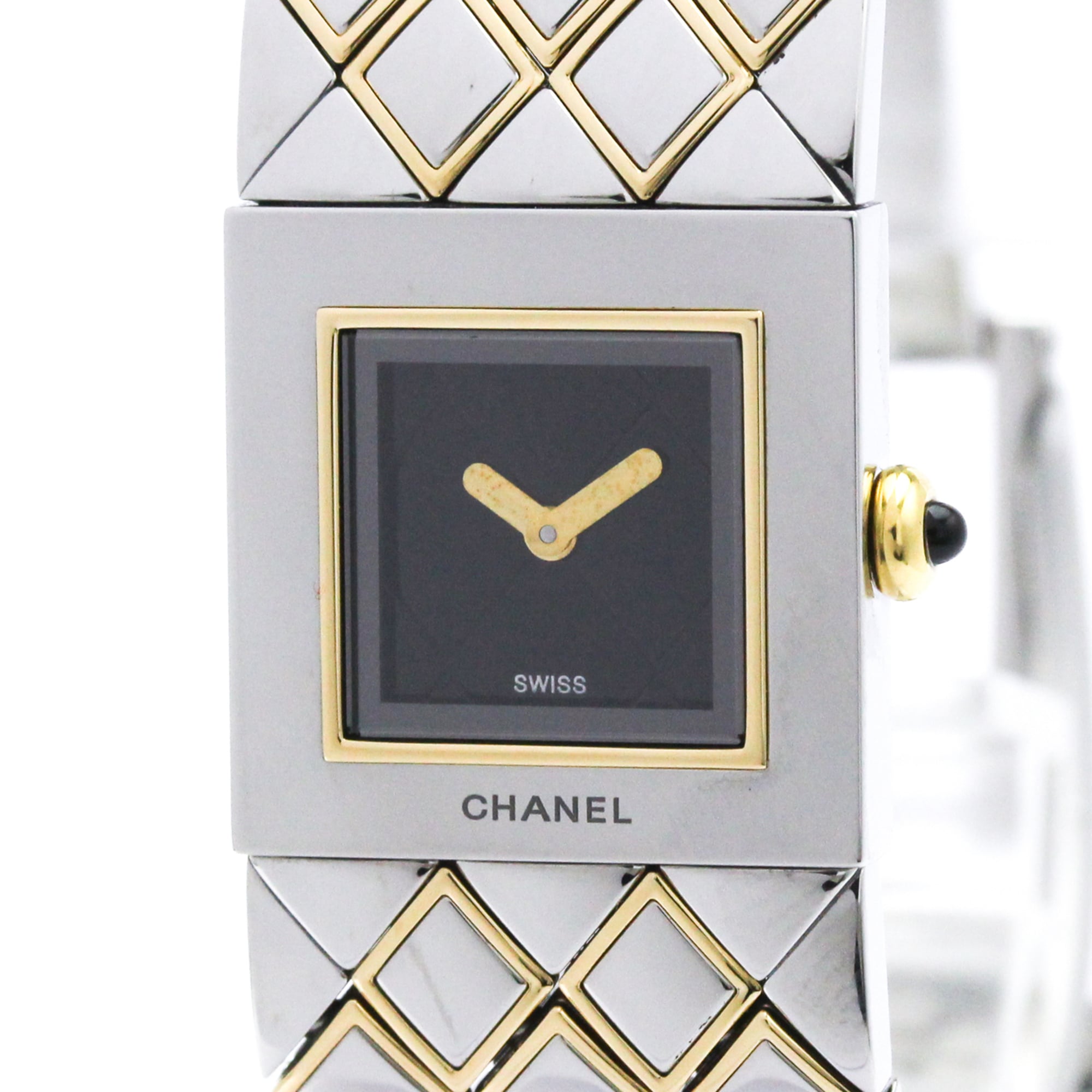 h.mama★正規品CHANEL★マトラッセk18腕時計 楽天市場】シャネル マトラッセ 腕時計 時計 18金 K18イエローゴールド