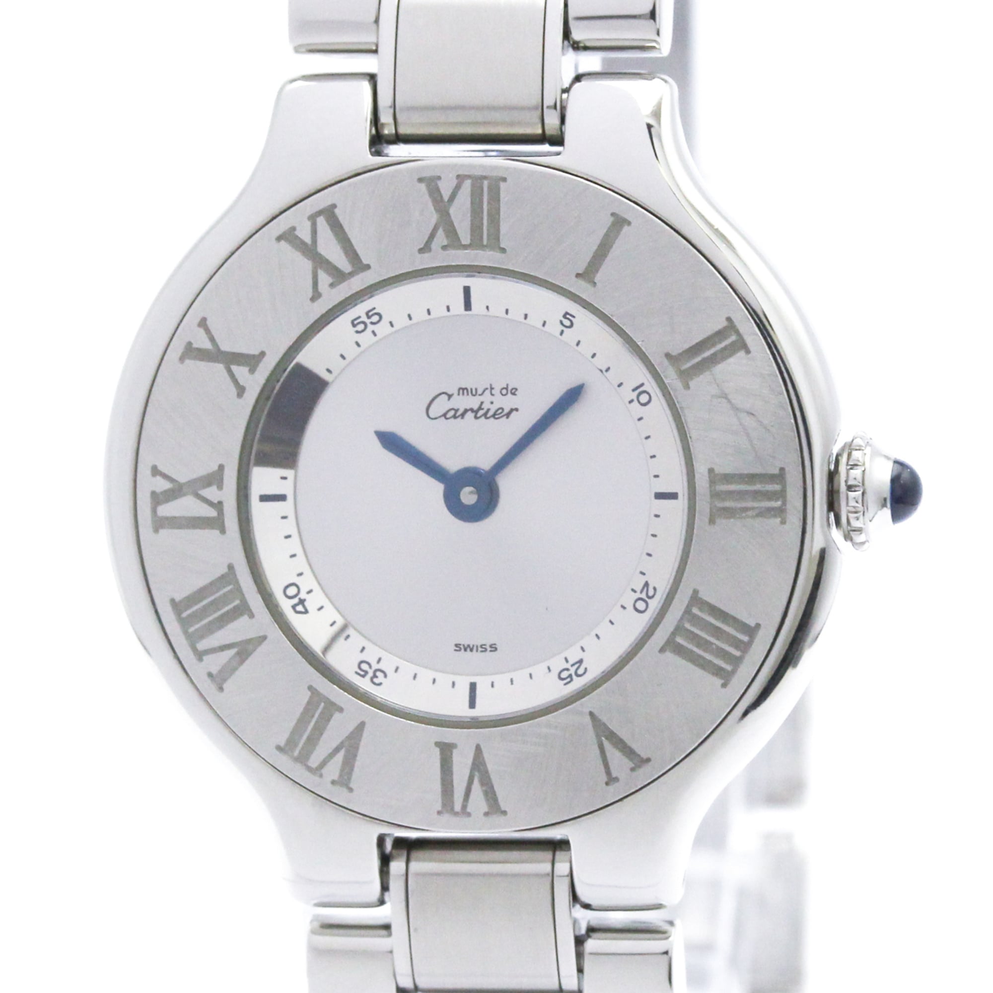 カルティエ (CARTIER) マスト21 ステンレススチール クォーツ レディース 時計 W101 ...