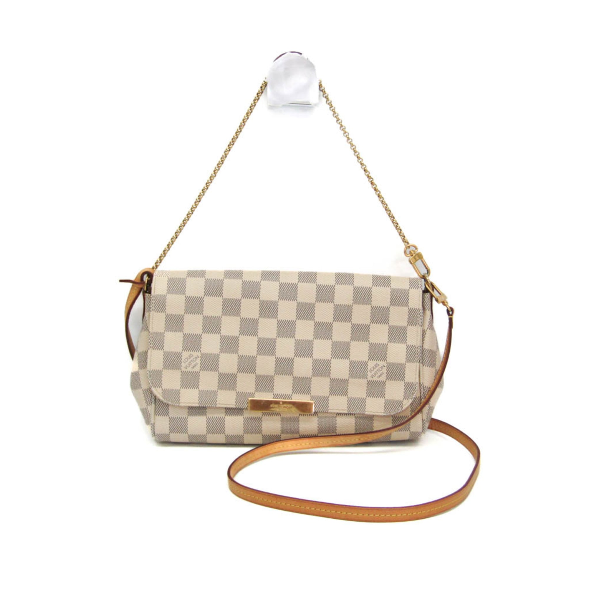 Rakuten - ルイ・ヴィトン(Louis Vuitton) ダミエアズール フェイボリットMM N41275 レディース ハンドバッグ,ショルダーバッグ アズール【中古】