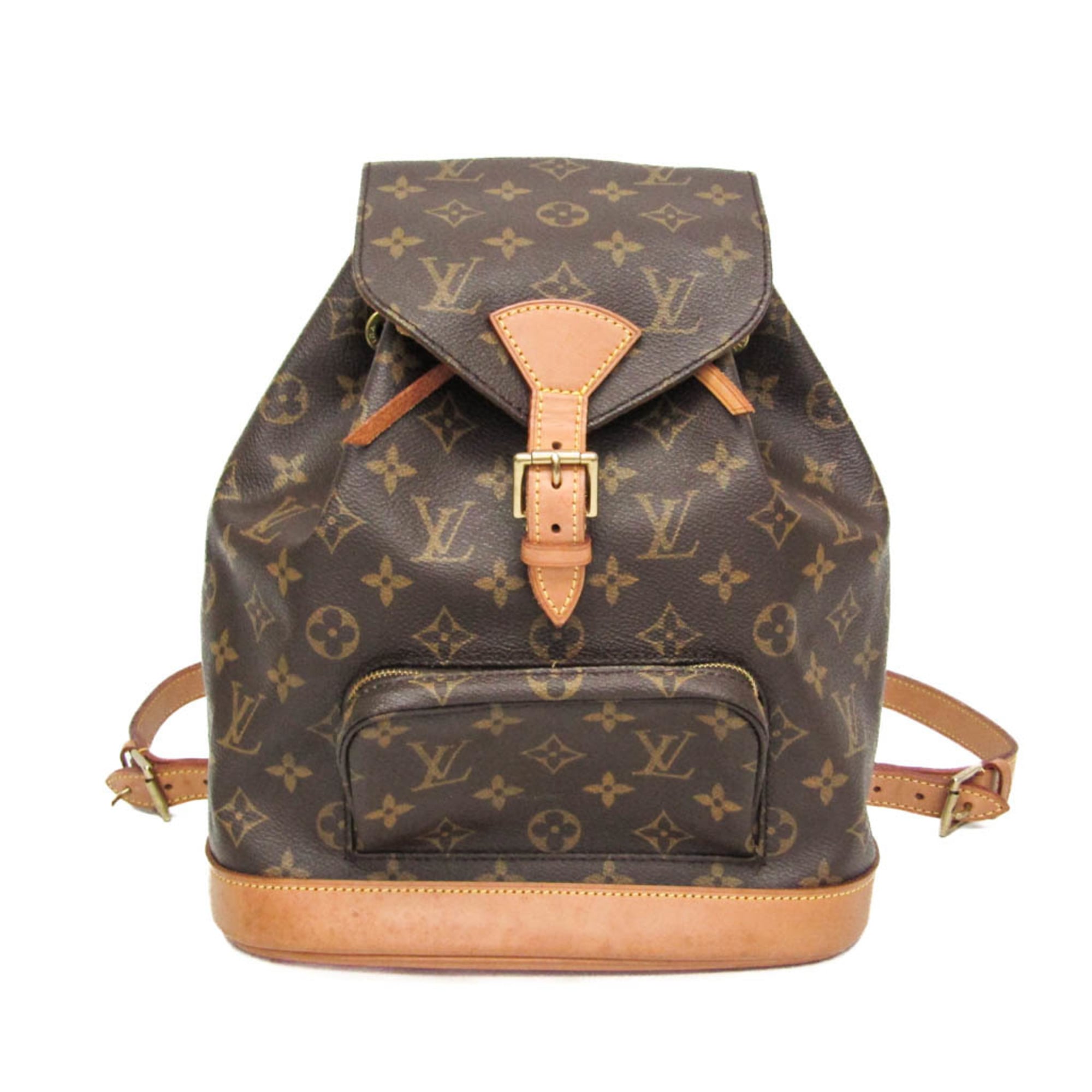 ルイ・ヴィトン(Louis Vuitton) モノグラム モンスリ MM M51136 レディース リュックサック ブラウン【中古】