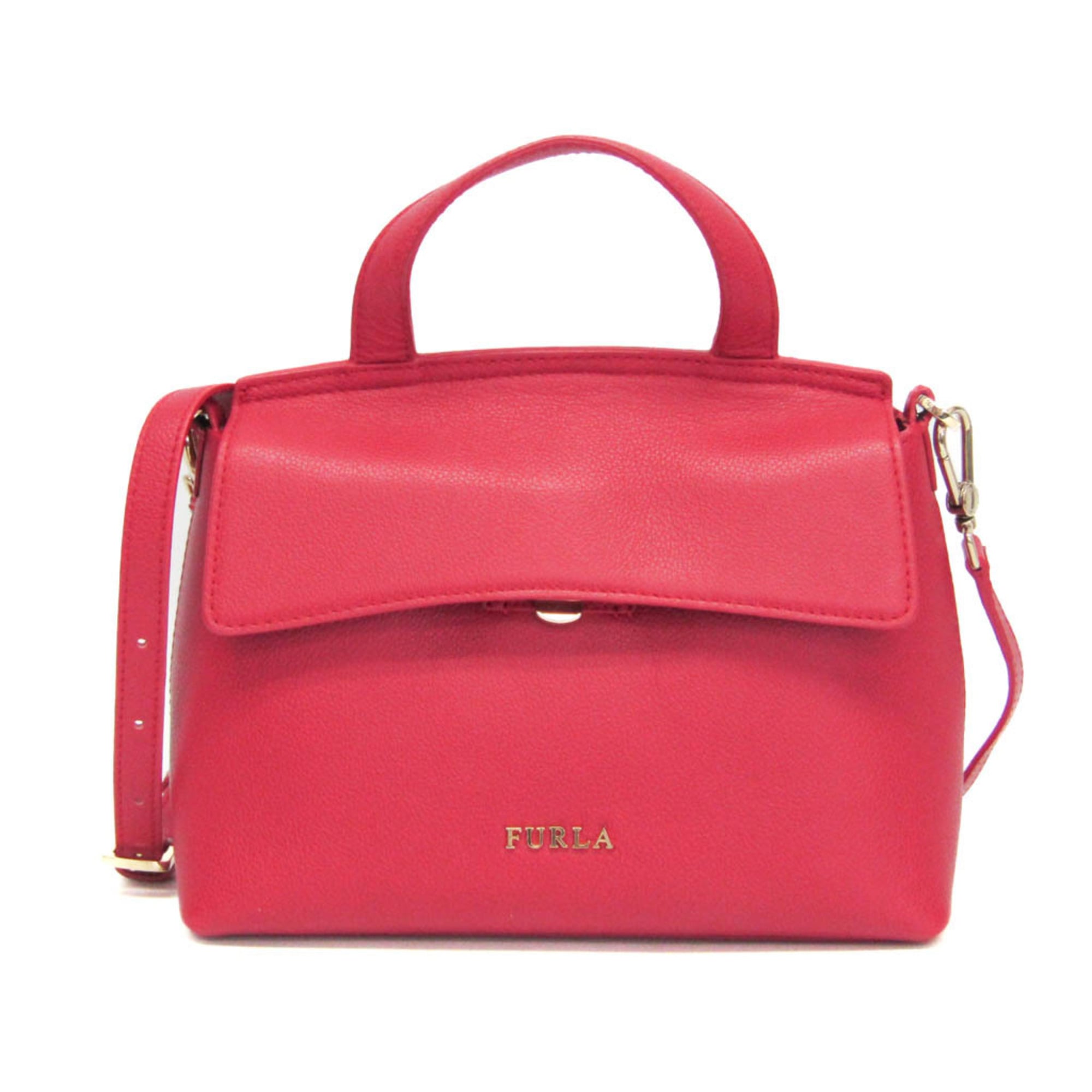 フルラ FURLA ドゥカレ ミニクロスボディ ピンク レザー バッグ ショルダーバッグ レディース 送料無料 【中古】 FURLA - フルラ FURLA ドゥカレ ミニクロスボディ ピンク レザー