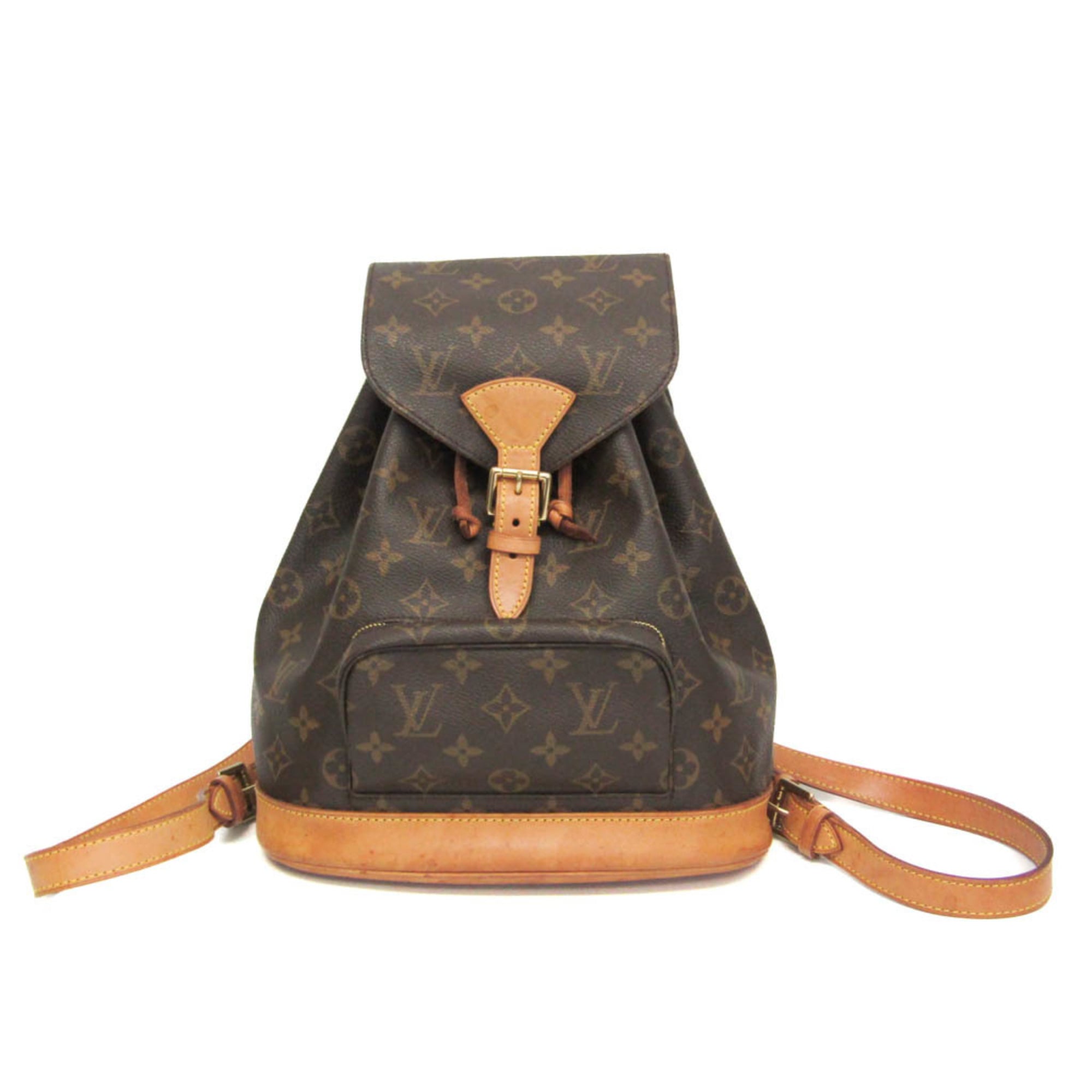 ルイ・ヴィトン(Louis Vuitton) モノグラム モンスリ MM M51136 レディース リュックサック ブラウン【中古】
