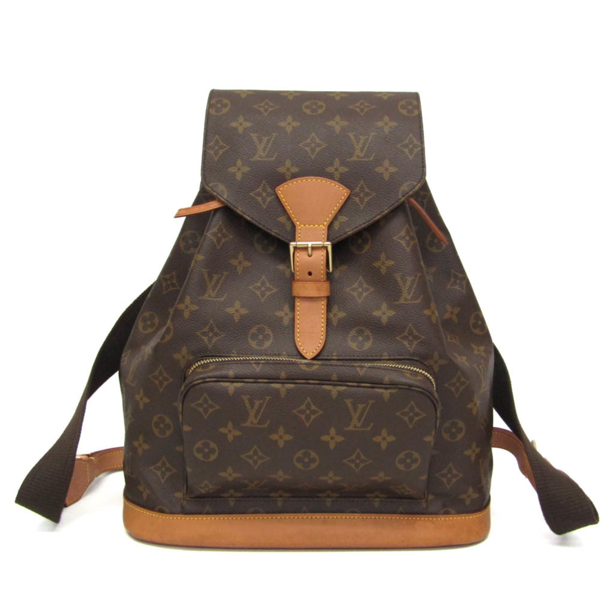 乐天商城 - ルイ・ヴィトン(Louis Vuitton) モノグラム モンスリ GM M51135 レディース リュックサック ブラウン【中古】