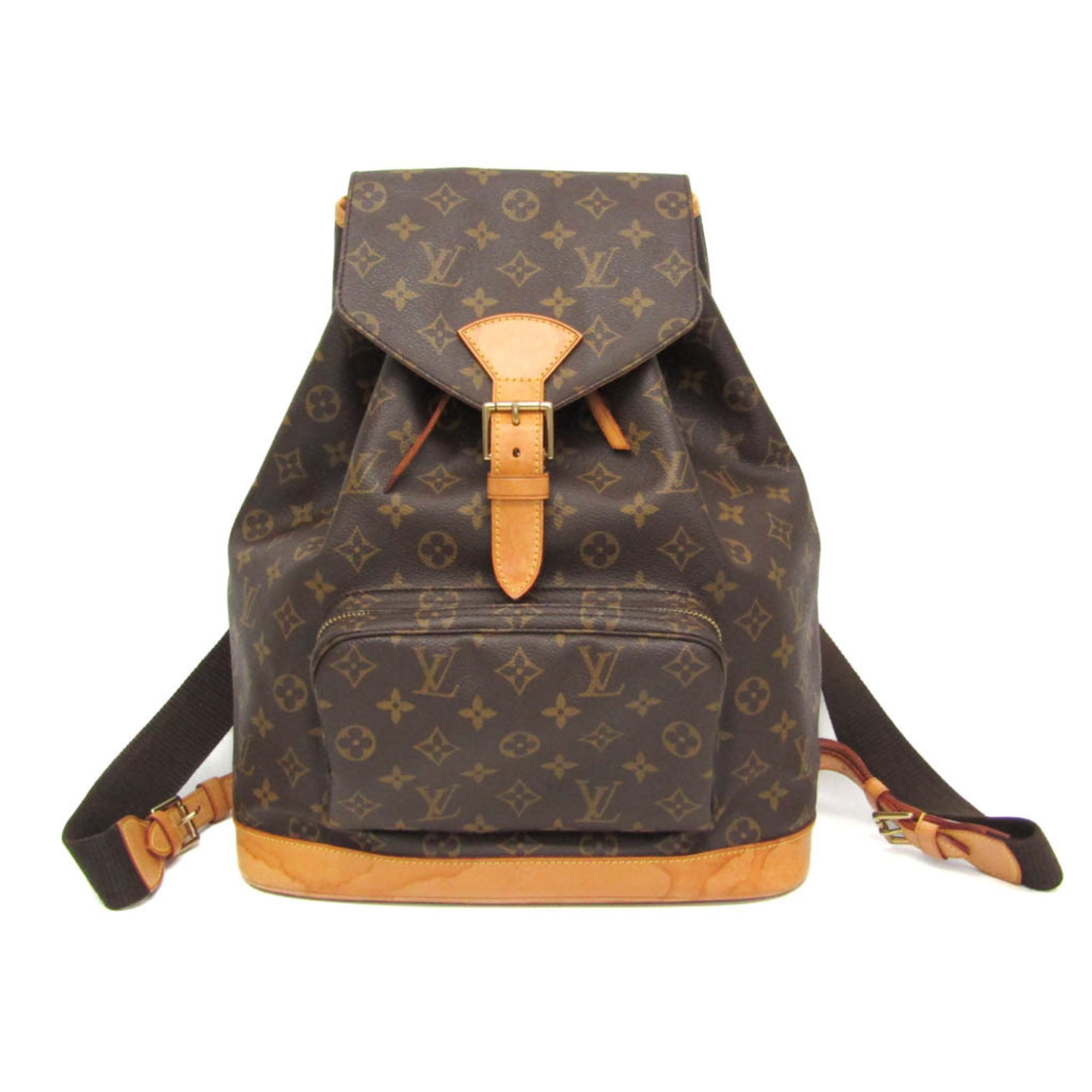 ルイ・ヴィトン(Louis Vuitton) モノグラム モンスリ GM M51135 レディース リュックサック ブラウン【中古】