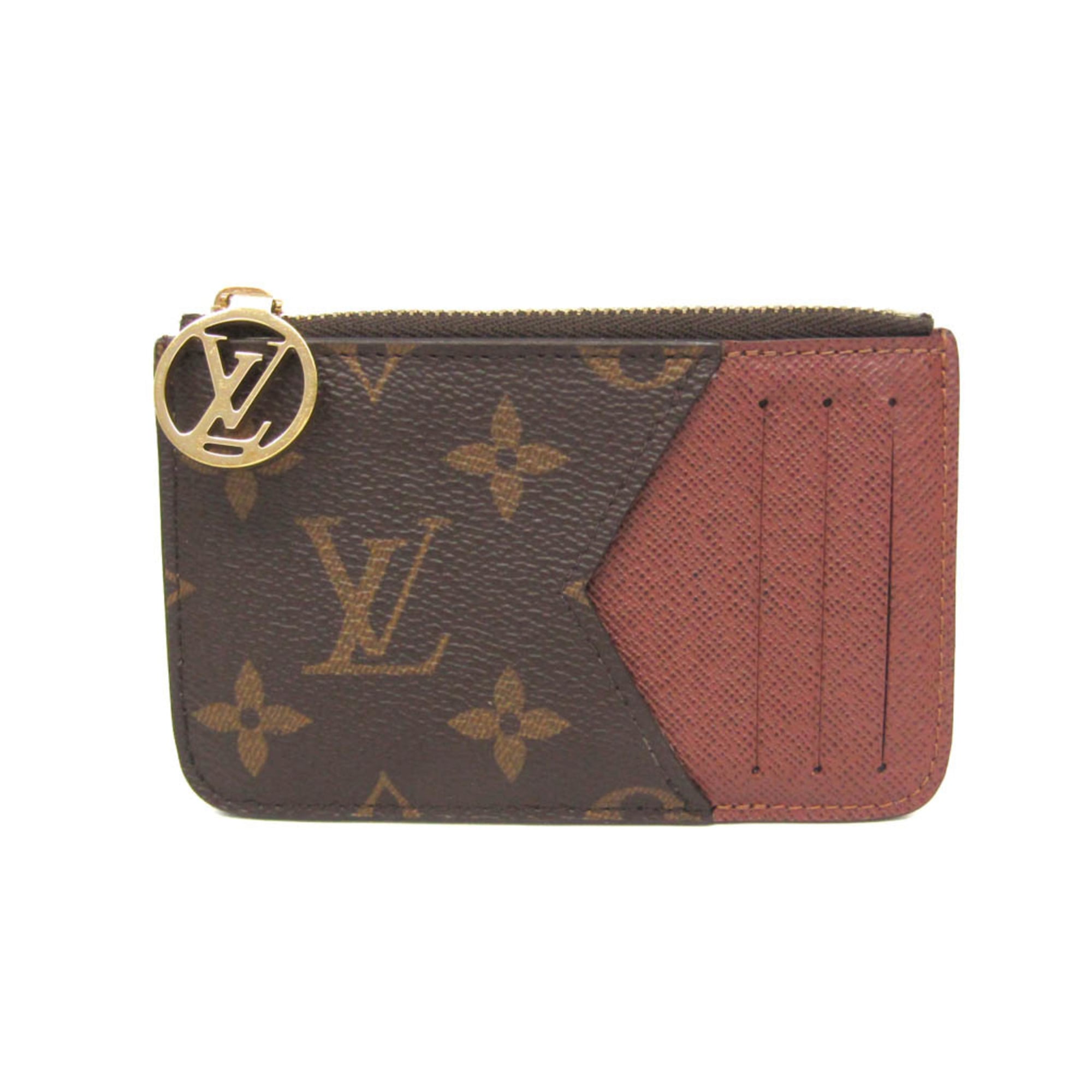 ルイ・ヴィトン(Louis Vuitton) モノグラム ポルトカルト ロミー M81880 モノグラム カードケース ブラウン【中古】(4.0)