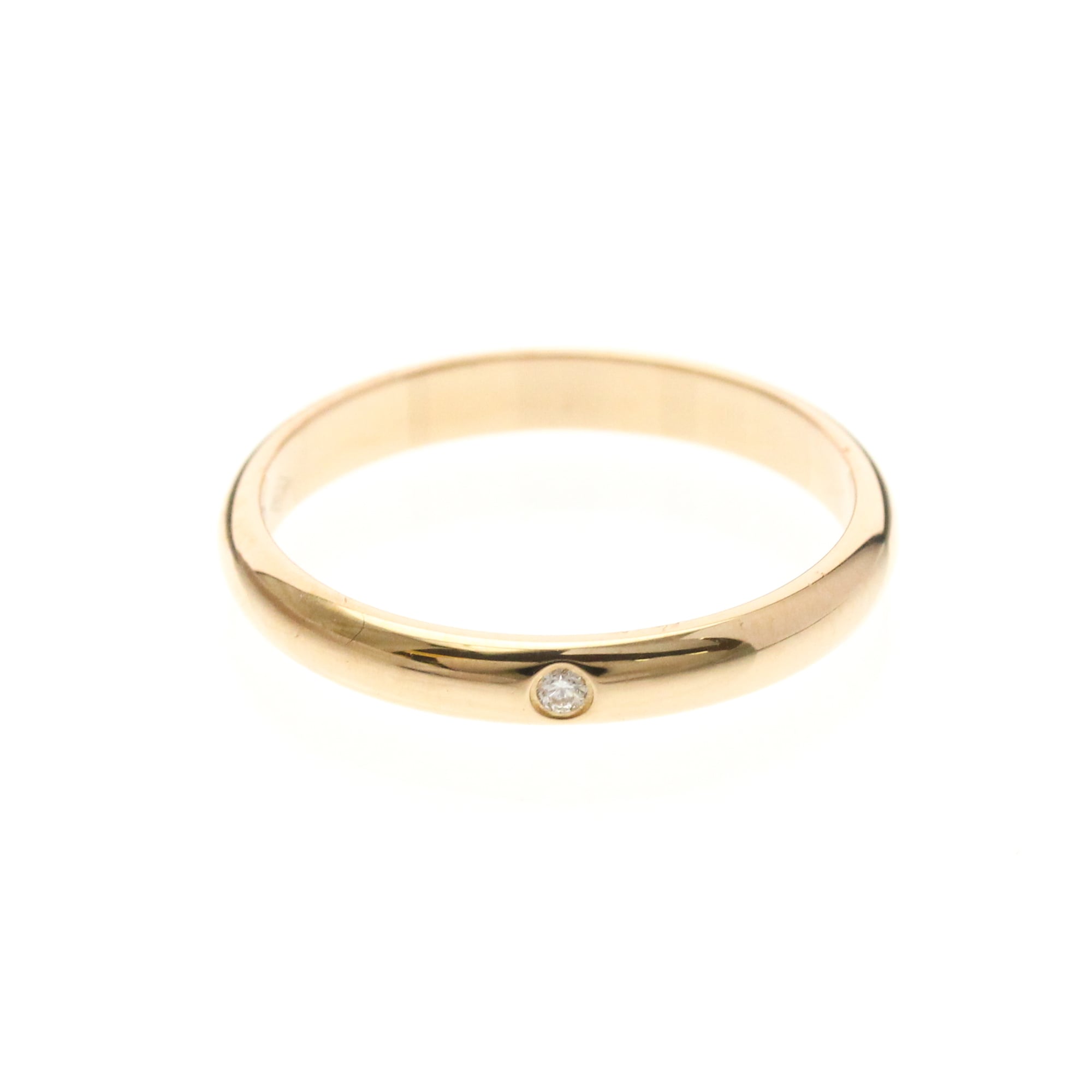 カルティエ(Cartier) 1895ウェディングリング 1P ダイヤモンド K18ピンクゴールド(K18PG) ファッション ダイヤモンド リング ピンクゴールド(PG)【中古】