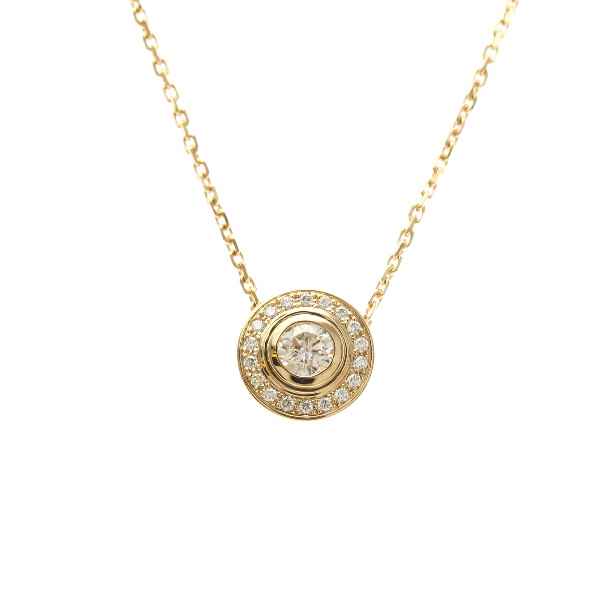 Rakuten - カルティエ(Cartier) K18ピンクゴールド(K18PG) ダイヤモンド メンズ,レディース ファッション ネックレス (ピンクゴールド(PG)) ダムール ダイヤモンド ネックレス【中古】