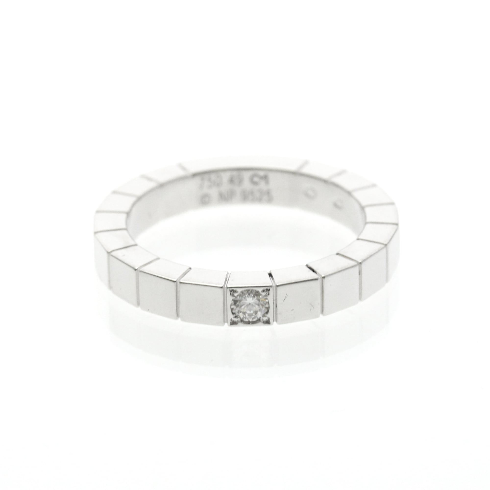 Rakuten - カルティエ(Cartier) ラニエール 1P ダイヤモンド K18ホワイトゴールド(K18WG) ファッション ダイヤモンド リング シルバー【中古】