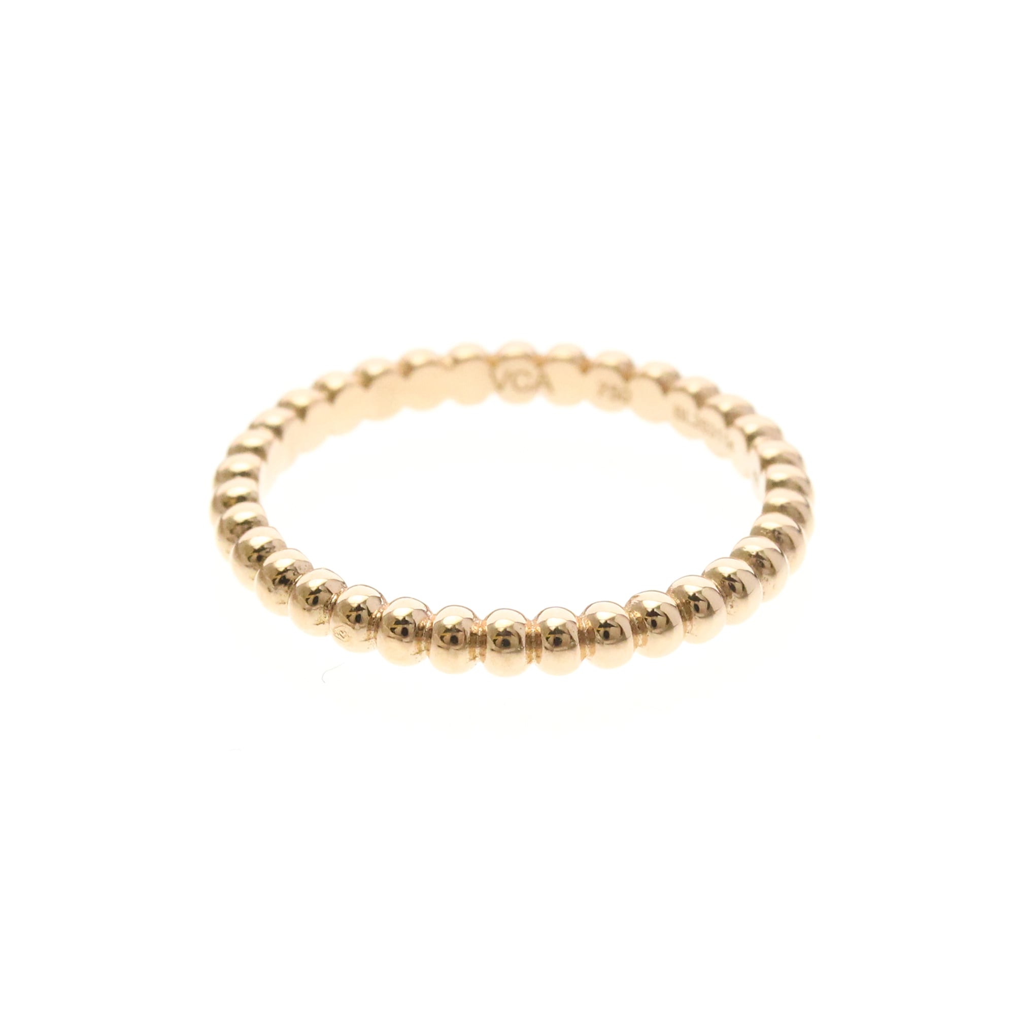 ヴァン・クリーフ＆アーペル(Van Cleef & Arpels) ペルレ ミニモデル K18ピンクゴールド(K18PG) ファッション 無し リング ピンクゴールド(PG)