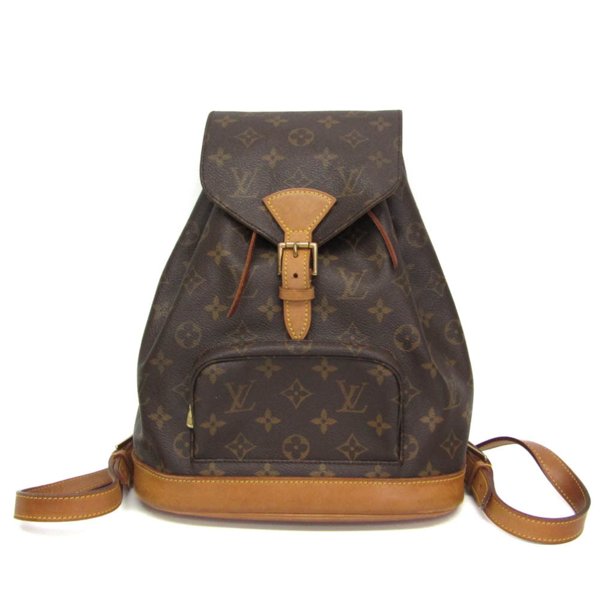 ルイ・ヴィトン(Louis Vuitton) モノグラム モンスリ MM M51136 レディース リュックサック ブラウン【中古】