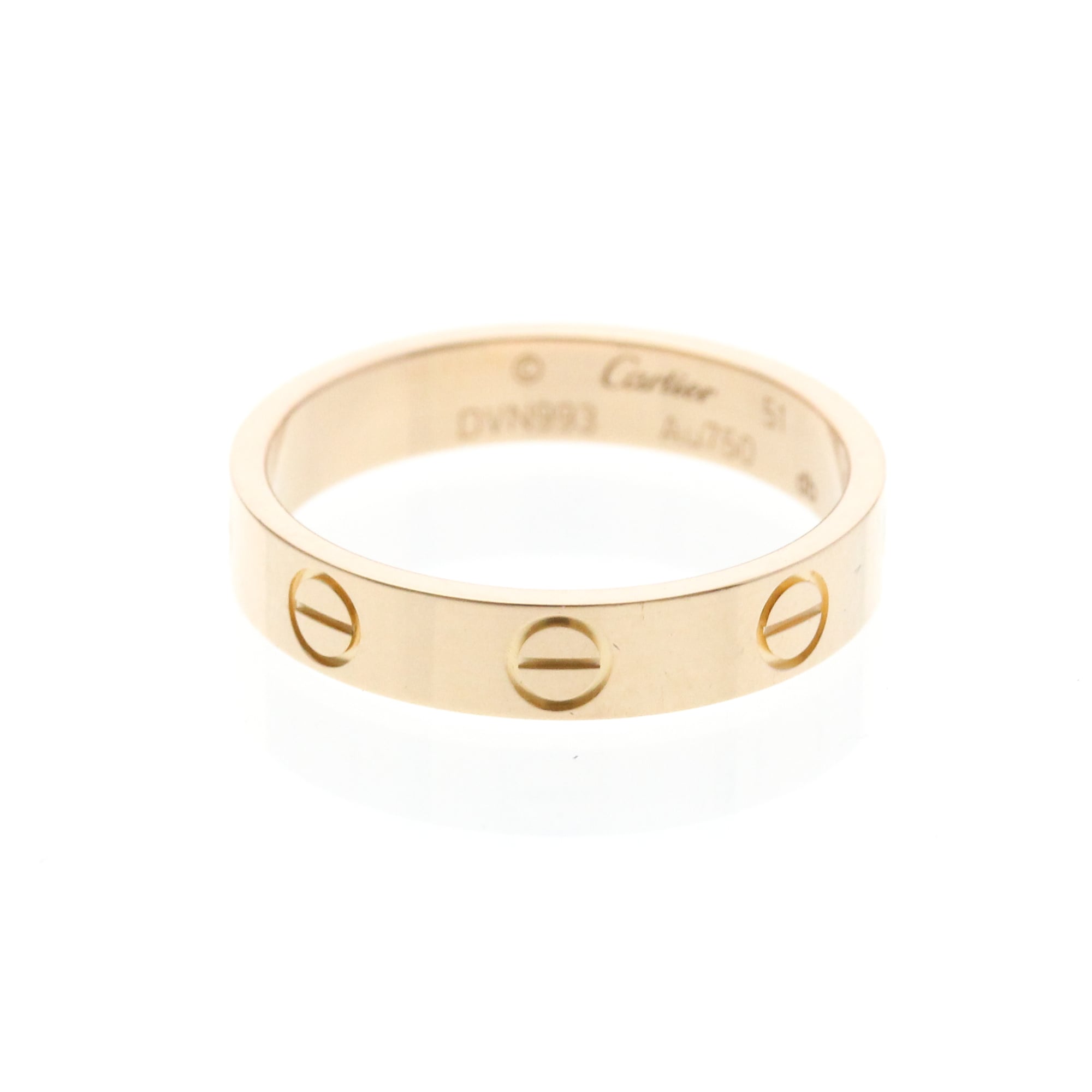 カルティエ(Cartier) ミニラブリング K18ピンクゴールド(K18PG) ファッション 無し バンドリング ピンクゴールド(PG)【中古】