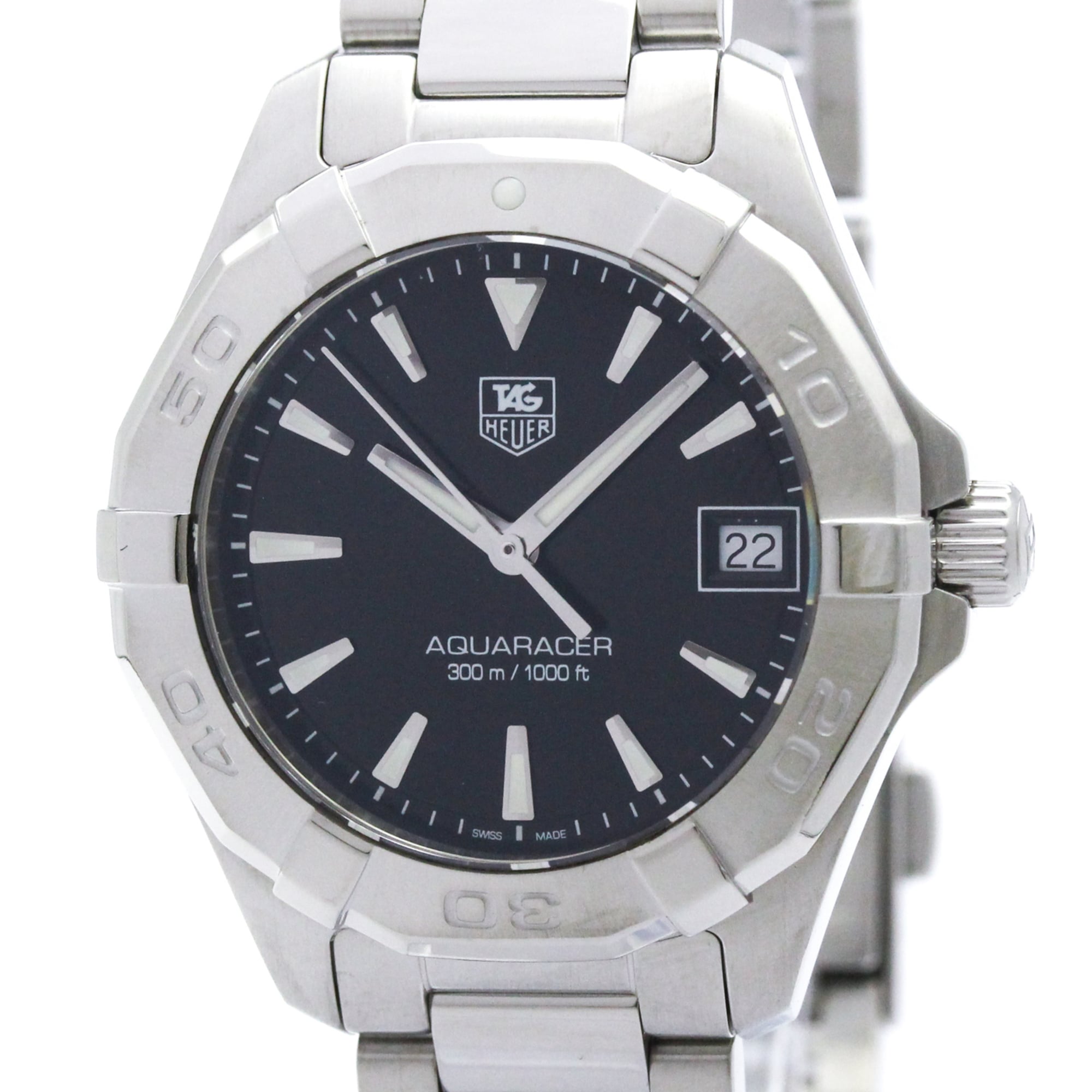タグホイヤー (TAG HEUER) アクアレーサー 300M ステンレススチール クォーツ レディース 時計 WAY1310 (外装仕上げ済み)【中古】
