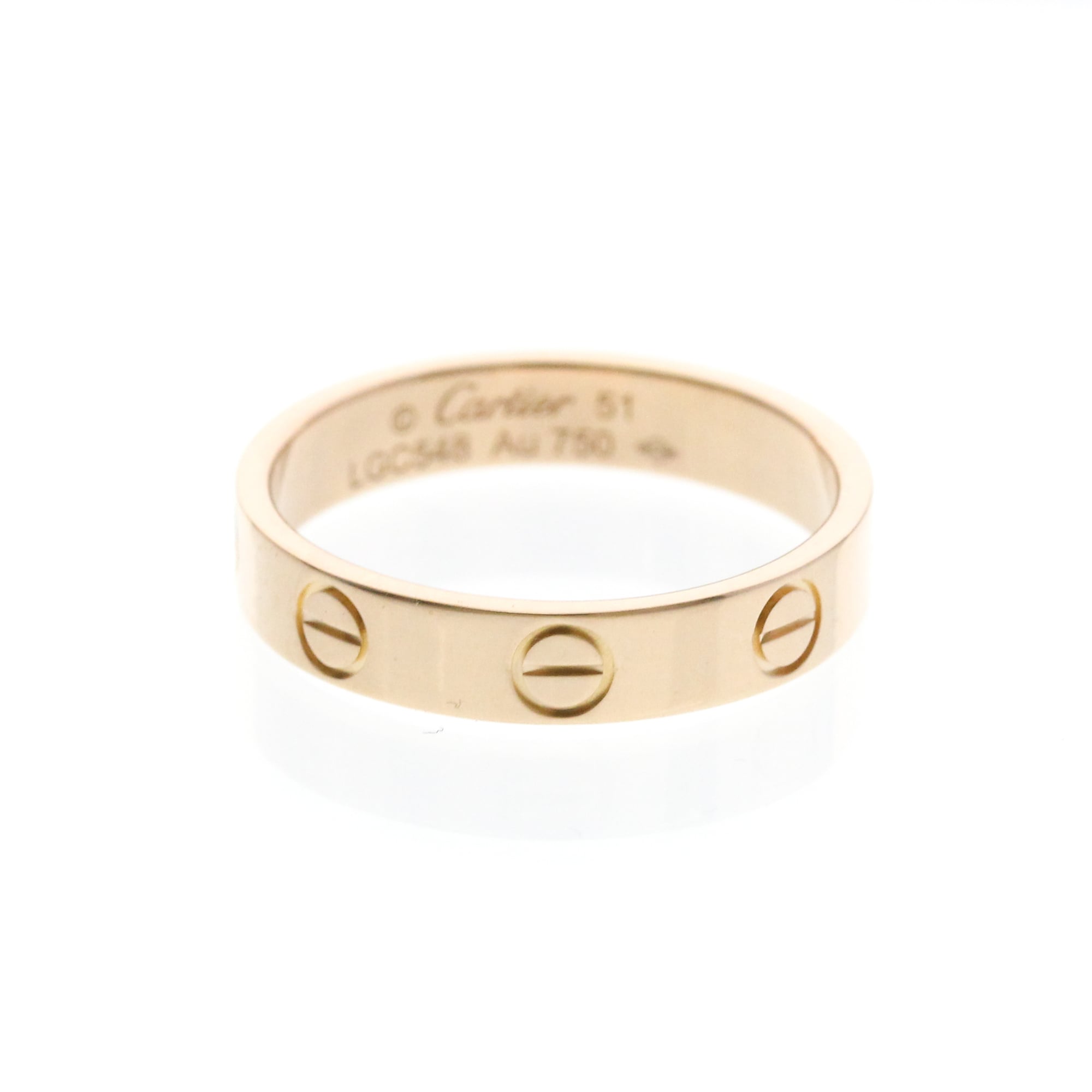 Rakuten - カルティエ(Cartier) ミニラブリング K18ピンクゴールド(K18PG) ファッション 無し バンドリング ピンクゴールド(PG)【中古】