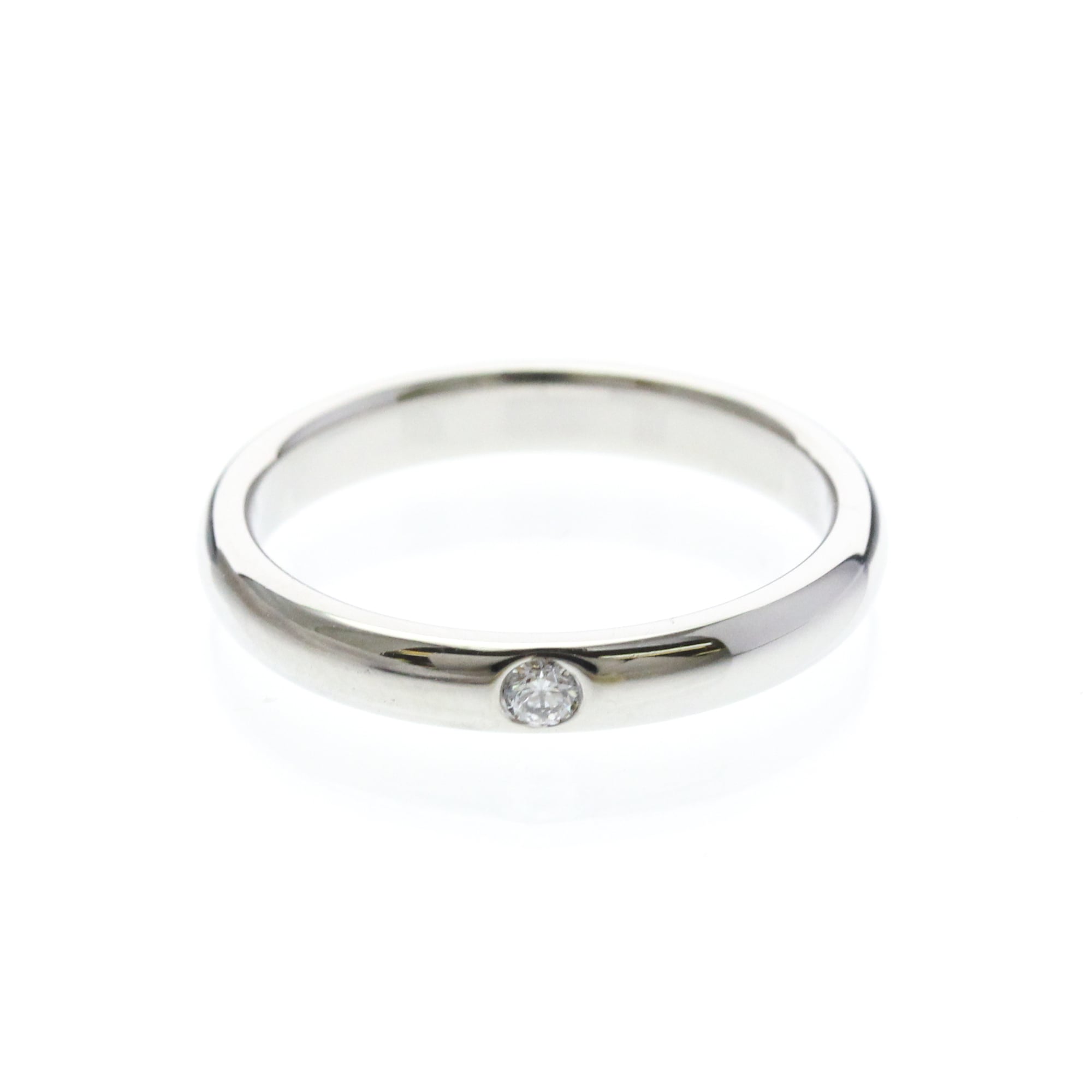 Rakuten - ハリー・ウィンストン(Harry Winston) マリッジリング 1P ダイヤモンド プラチナ ファッション ダイヤモンド バンドリング シルバー【中古】