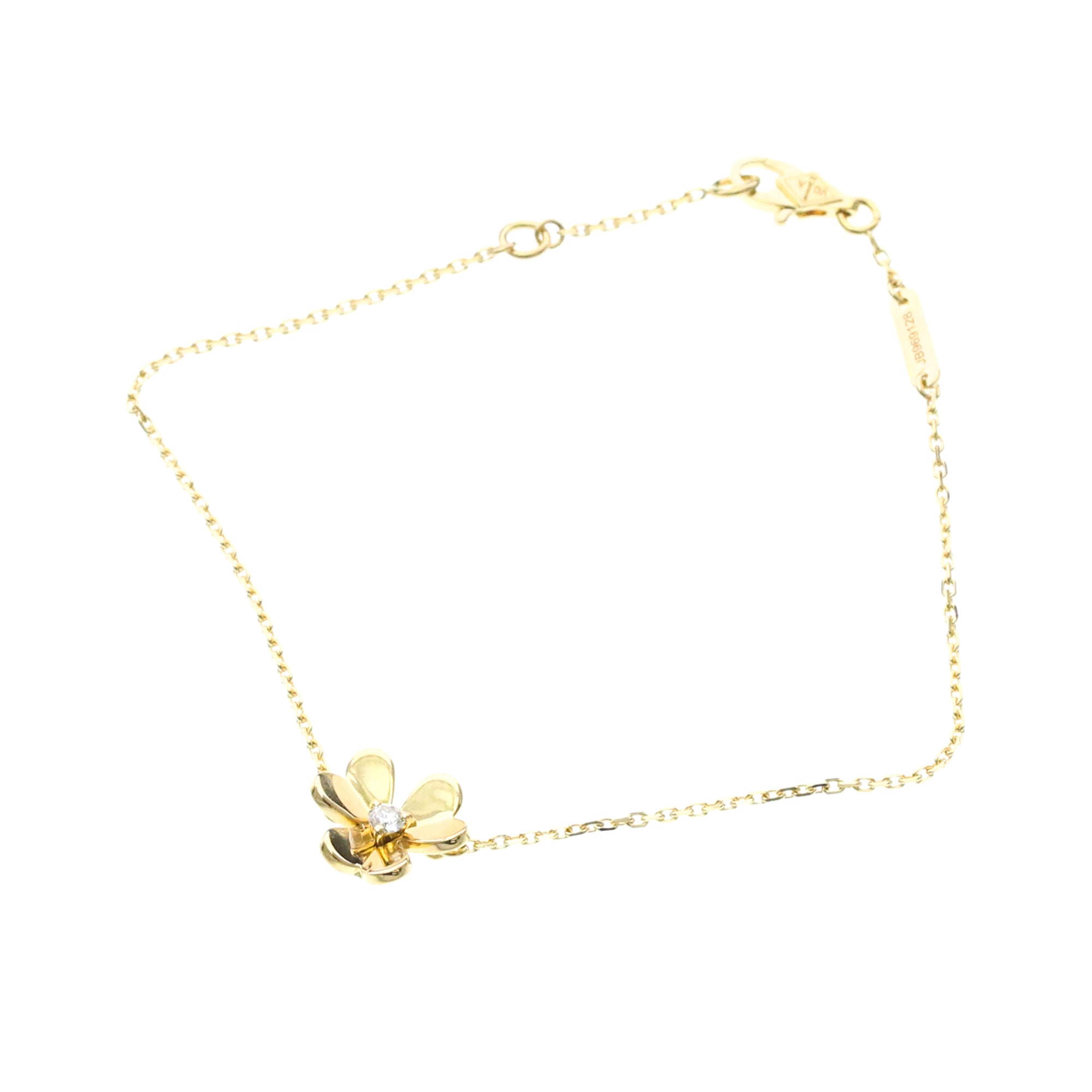 Hawaiian Jewelry - ヴァンクリーフアーペル (Van Cleef & Arpels) フリヴォル ミニ ブレスレット K18イエローゴールド(K18YG) ダイヤモンド (磨き仕上げ済み)【中古】