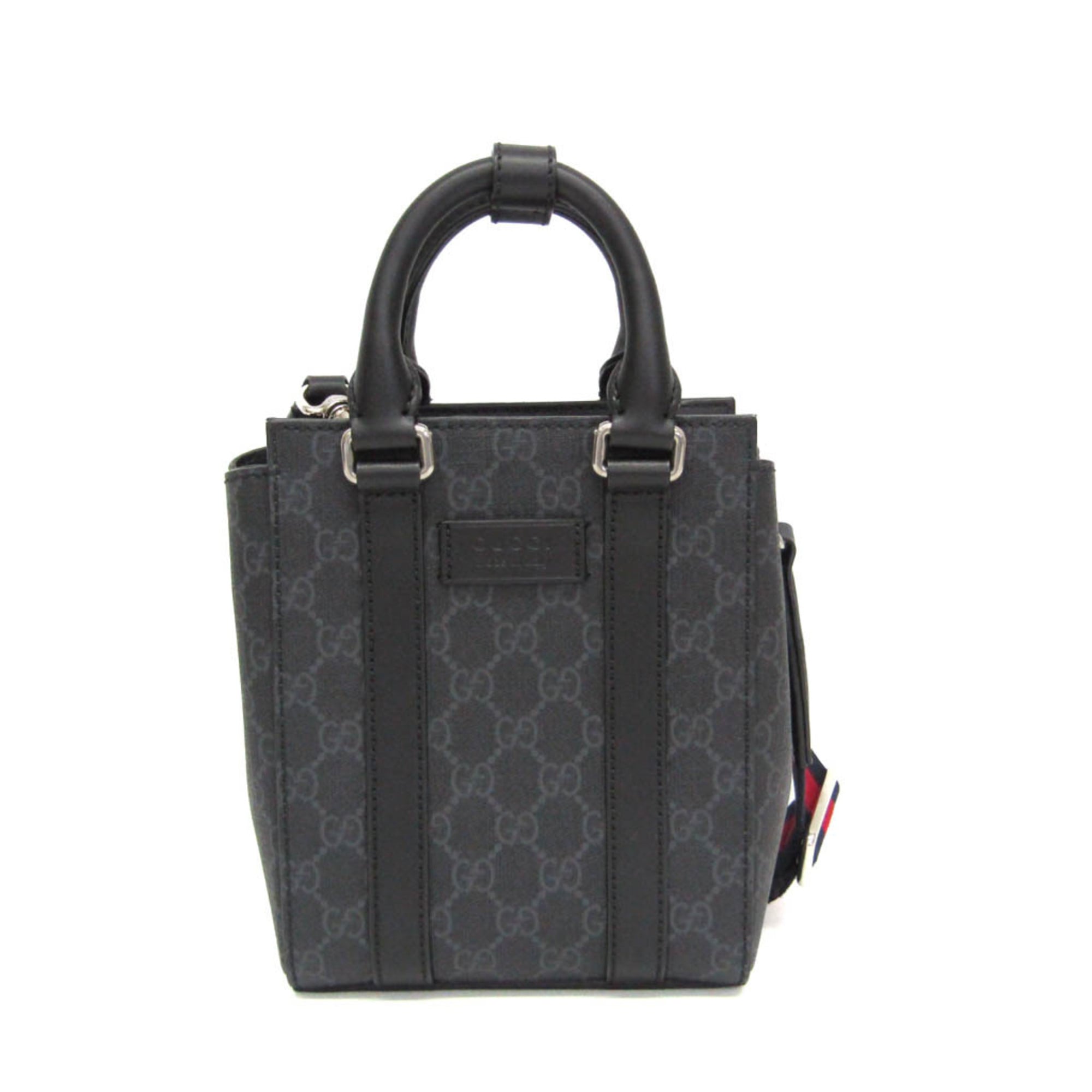Rakuten - グッチ(Gucci) 696010 メンズ,レディース GGスプリーム,レザー ハンドバッグ,ショルダーバッグ ブラック【中古】