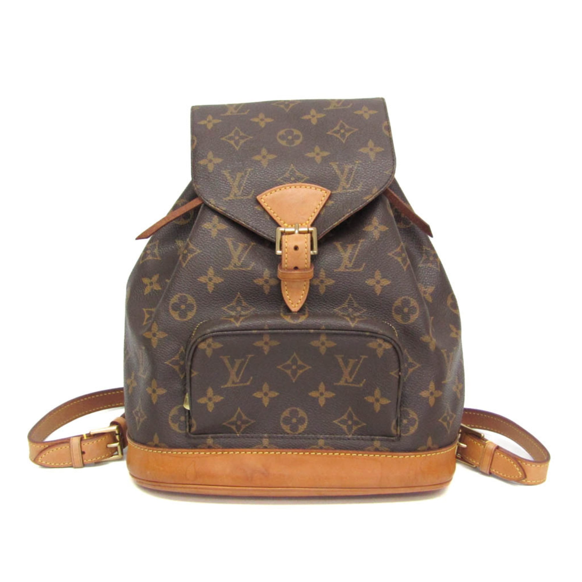ルイ・ヴィトン(Louis Vuitton) モノグラム モンスリ MM M51136 レディース リュックサック ブラウン【中古】