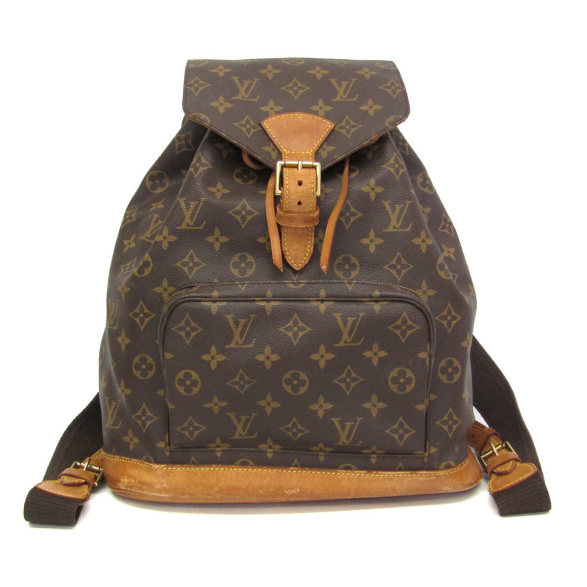 ルイ・ヴィトン(Louis Vuitton) モノグラム モンスリ GM M51135 レディース リュックサック ブラウン【中古】
