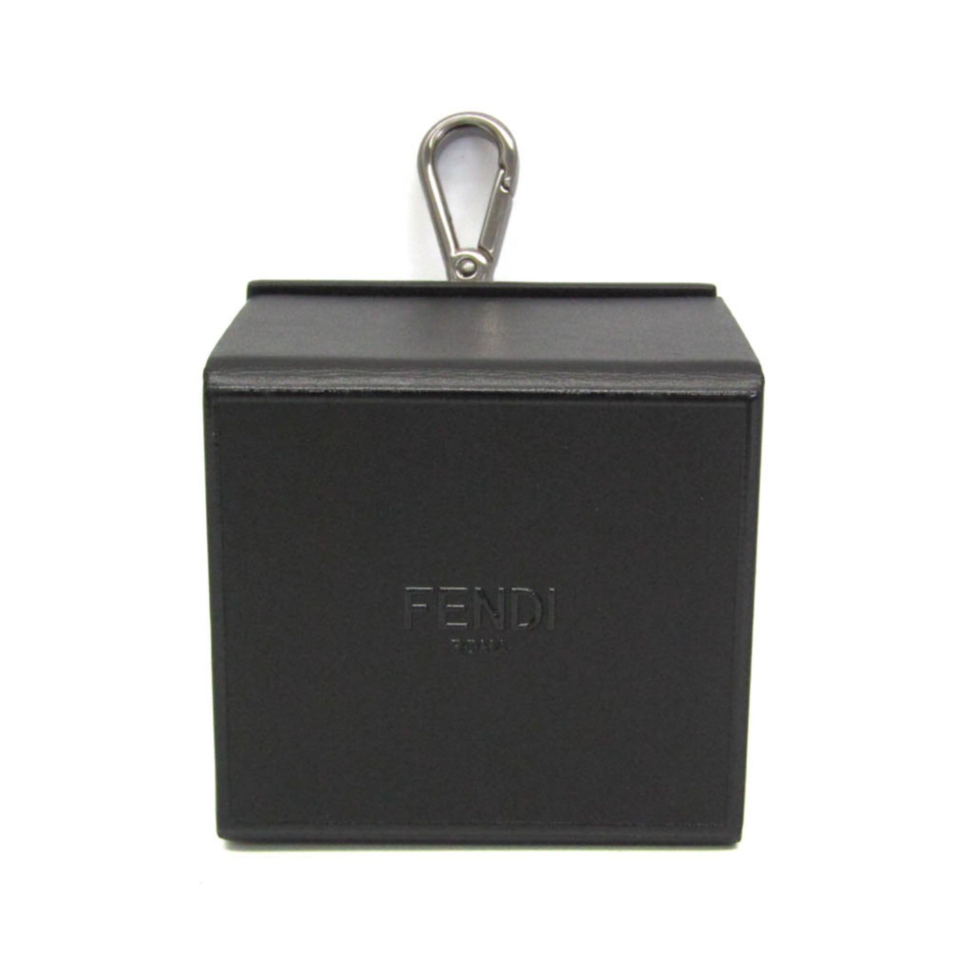 Rakuten - フェンディ(Fendi) ミニボックス キーホルダー チャーム 7AR894 キーホルダー (ブラック)【中古】