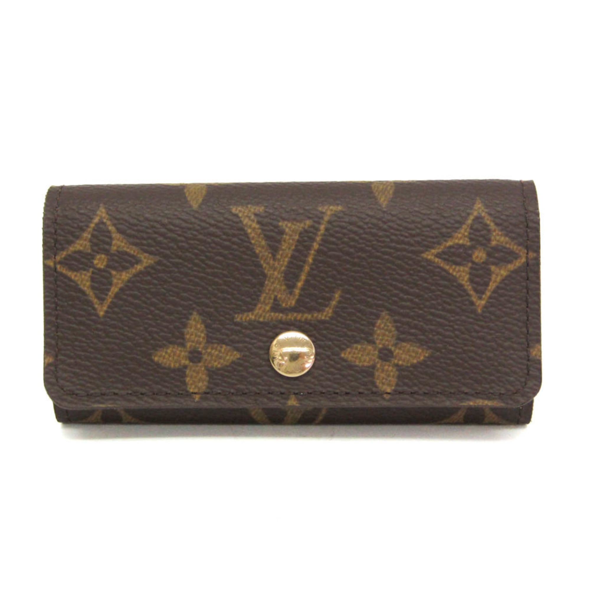 Rakuten - ルイ・ヴィトン(Louis Vuitton) モノグラム ミュルティクレ4 M62631 メンズ,レディース モノグラム キーケース ブラウン【中古】