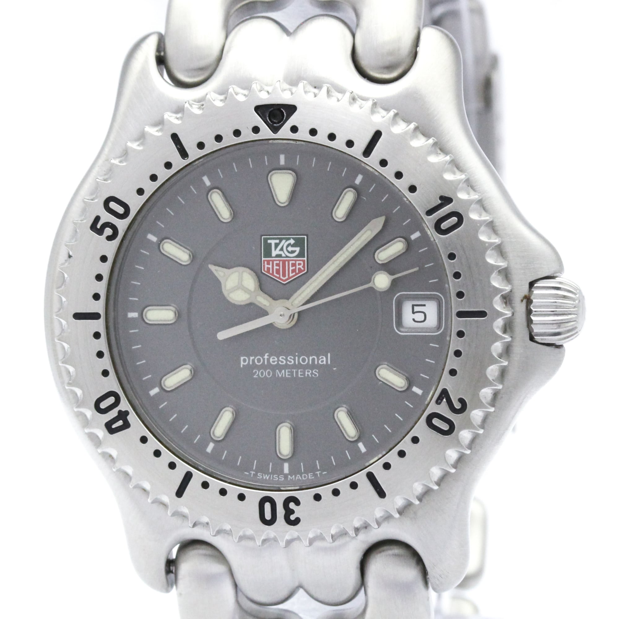 Rakuten - タグホイヤー (TAG HEUER) セル プロフェッショナル 200M ステンレススチール クォーツ メンズ 時計 WG1113 (外装仕上げ済み)【中古】