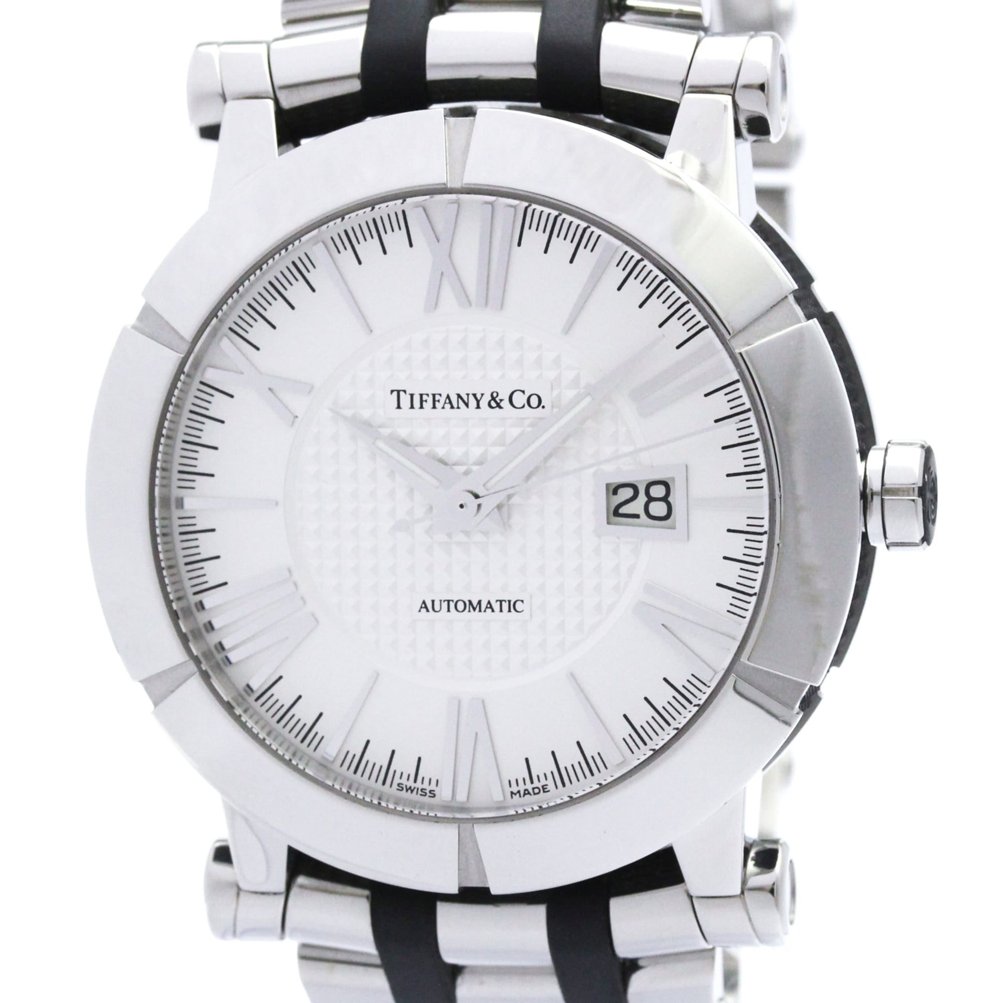 Rakuten - ティファニー (TIFFANY) アトラス ジェント ステンレススチール ラバー 自動巻き メンズ 時計 Z1000.70.12A21A00A (外装仕上げ済み)【中古】