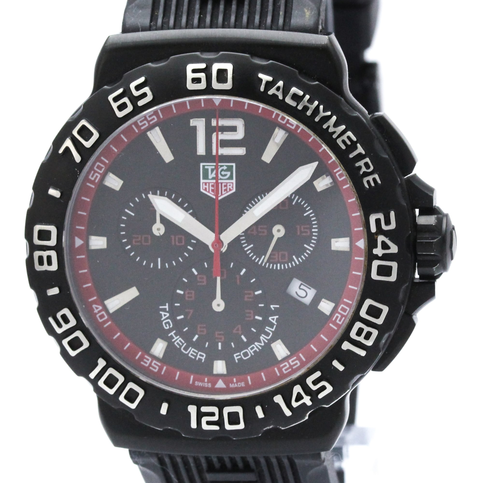 Rakuten - タグホイヤー (TAG HEUER) フォーミュラ1 クロノグラフ ステンレススチール ラバー クォーツ メンズ 時計 CAU1116 (外装仕上げ済み)【中古】