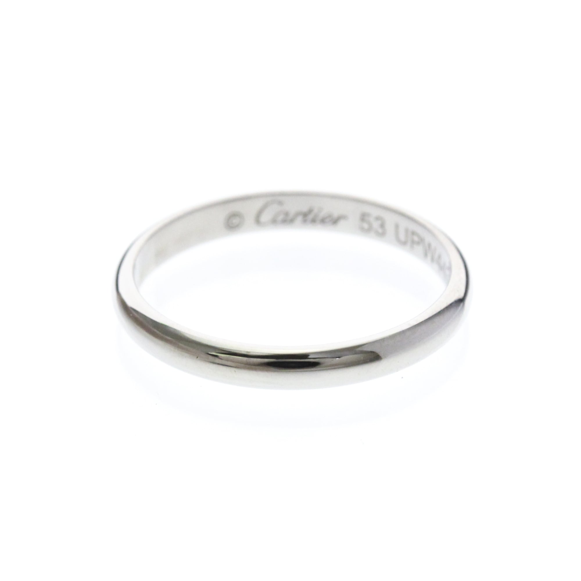 乐天商城 - カルティエ(Cartier) 1895ウェディングリング プラチナ ファッション 無し バンドリング シルバー【中古】