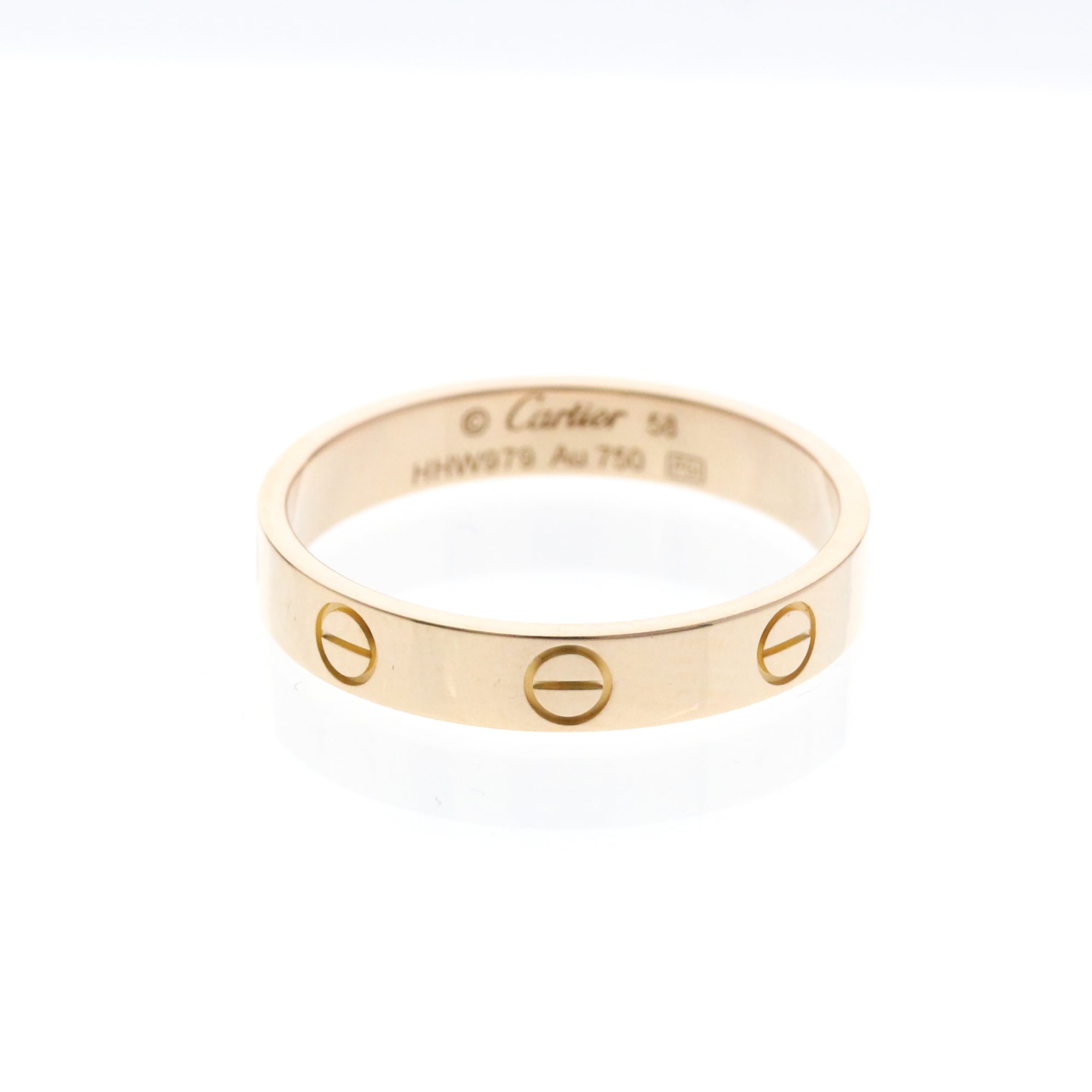 Rakuten - カルティエ(Cartier) ミニラブリング K18ピンクゴールド(K18PG) ファッション 無し バンドリング ピンクゴールド(PG)【中古】