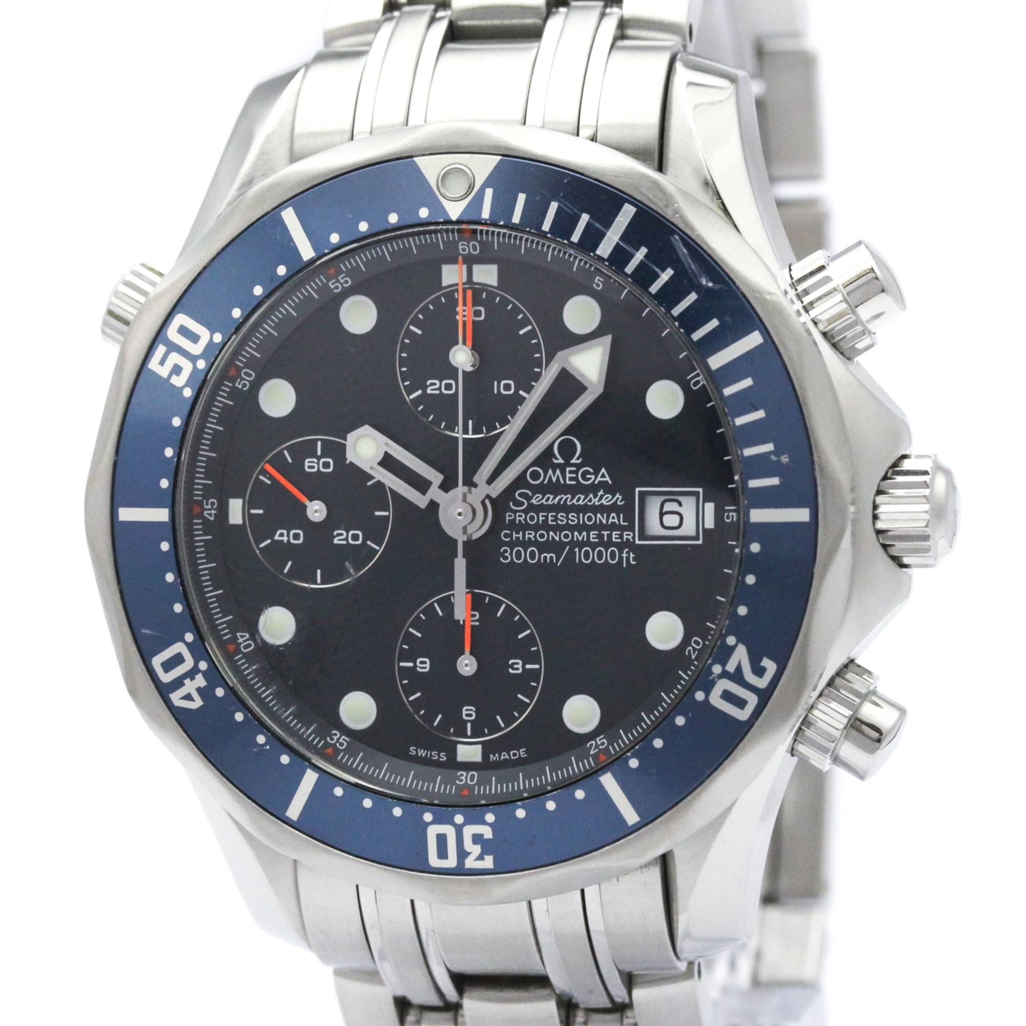 オメガ (OMEGA) シーマスター プロフェッショナル 300M クロノグラフ ステンレススチール ...