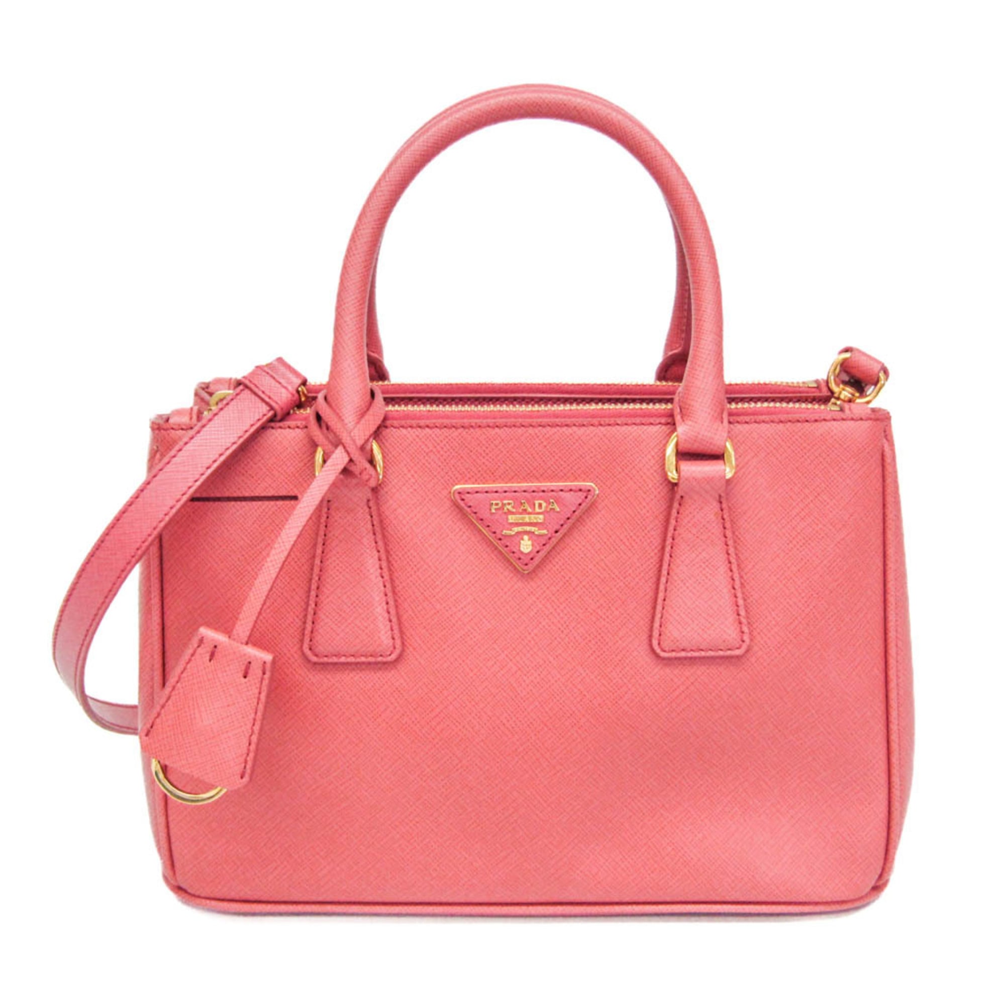 Rakuten - プラダ(Prada) サフィアーノ ガレリア BN2316 レディース レザー ハンドバッグ,ショルダーバッグ ピンク【中古】
