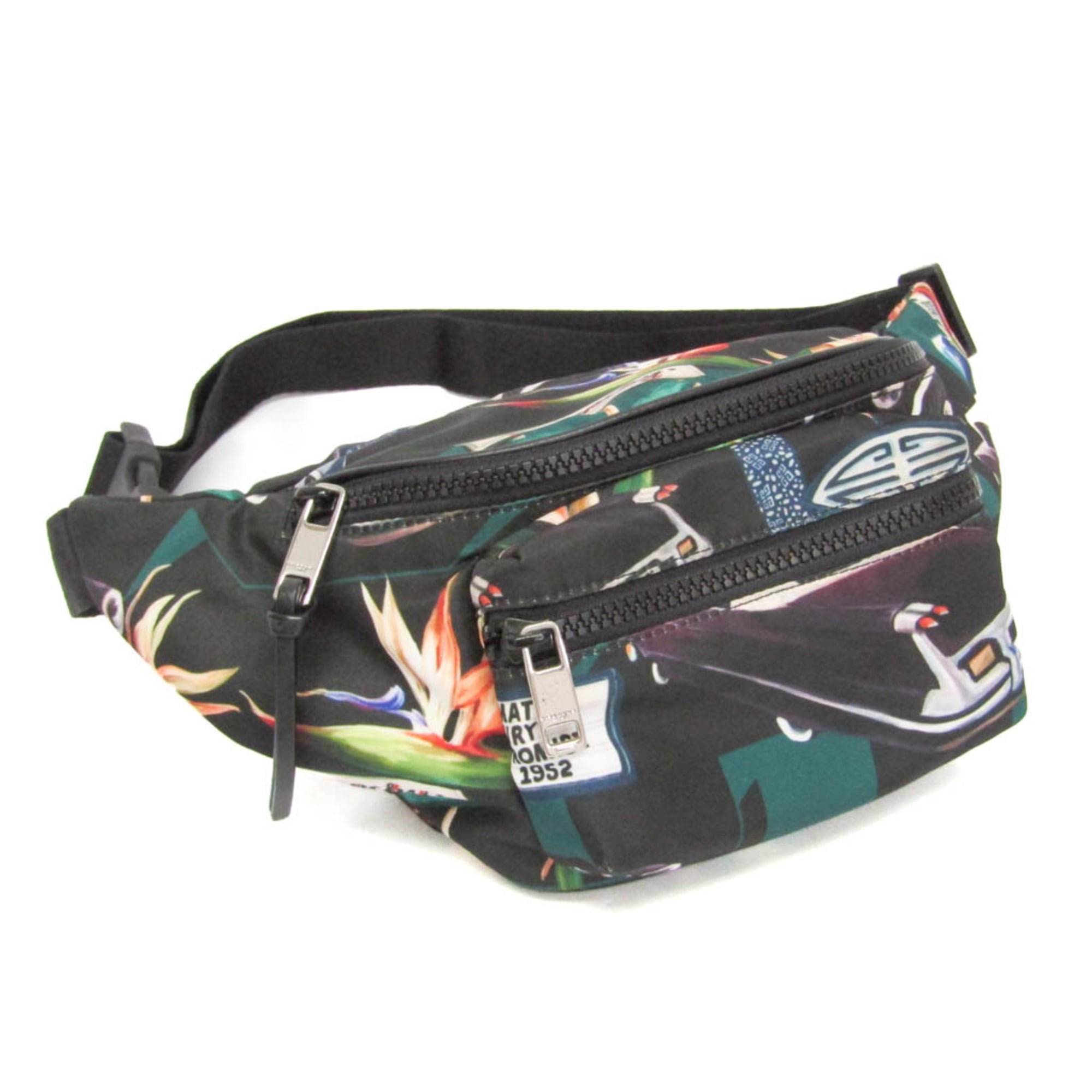 Rakuten - ジバンシィ(Givenchy) バムバッグ メンズ,レディース ナイロン ウエストバッグ,ボディバッグ ブラック,マルチカラー【中古】