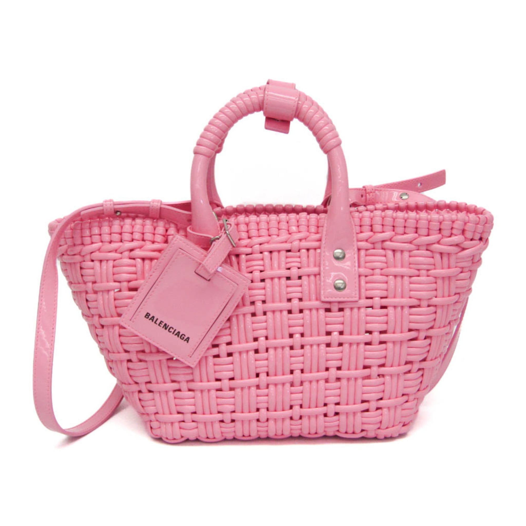 Rakuten - バレンシアガ(Balenciaga) ビストロ XS 671342 レディース レザー ハンドバッグ,ショルダーバッグ ピンク【中古】