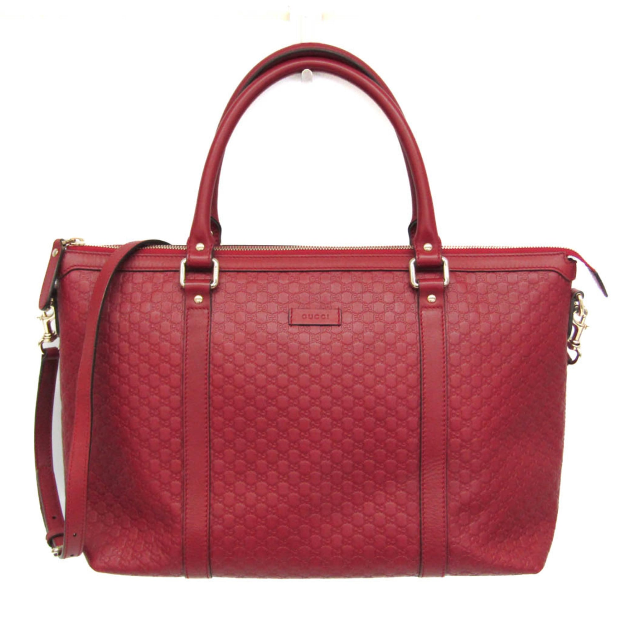 Rakuten - グッチ(Gucci) マイクログッチッシマ 449655 レディース レザー ハンドバッグ,ショルダーバッグ レッド【中古】