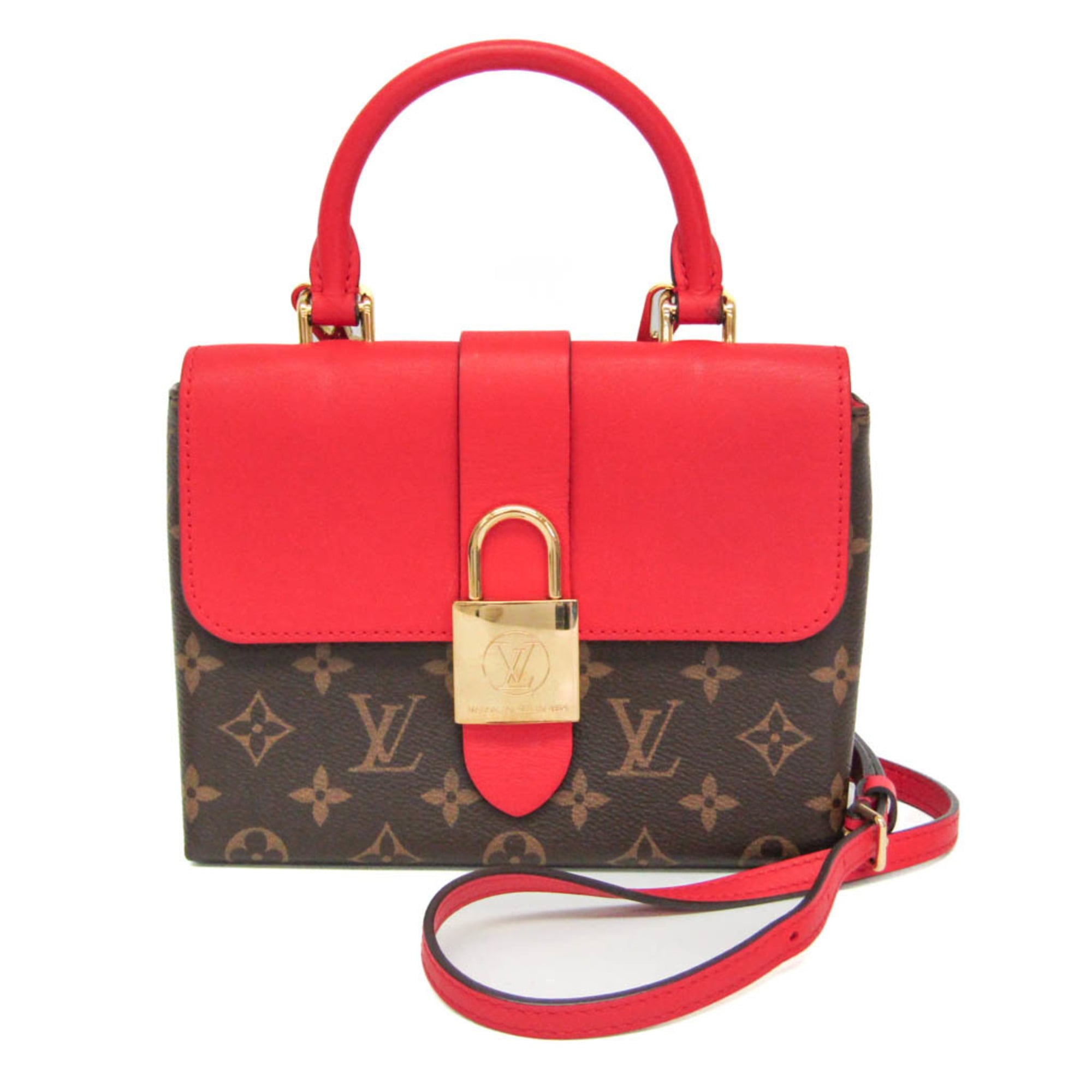Rakuten - ルイ・ヴィトン(Louis Vuitton) モノグラム ロッキーBB M44322 レディース ハンドバッグ,ショルダーバッグ ブラウン,レッド【中古】
